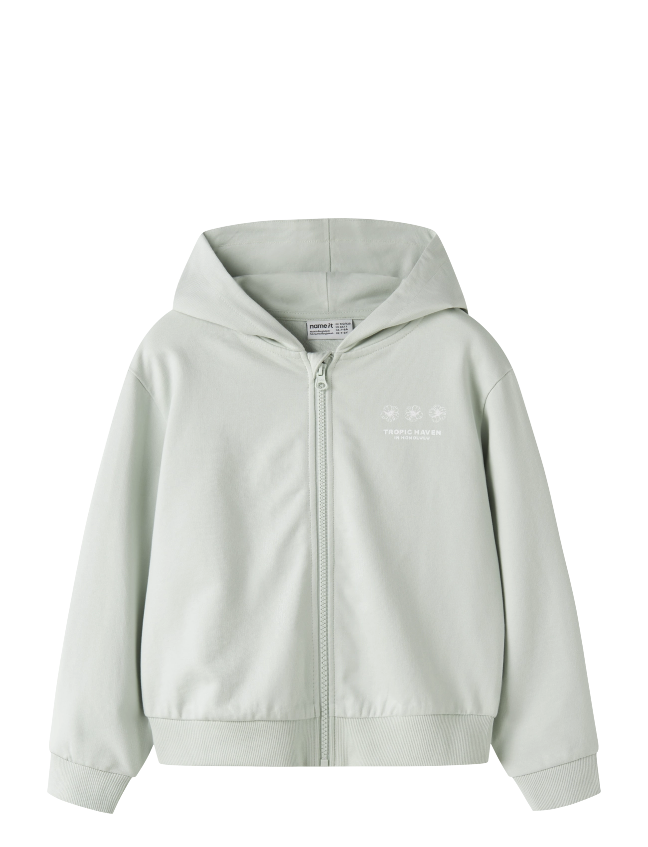 name it NKFHARHOKO LS NREG SWEAT CARD WH UNB - Dressipluusid ja kapuutsiga pusad - PALE AQUA / blue