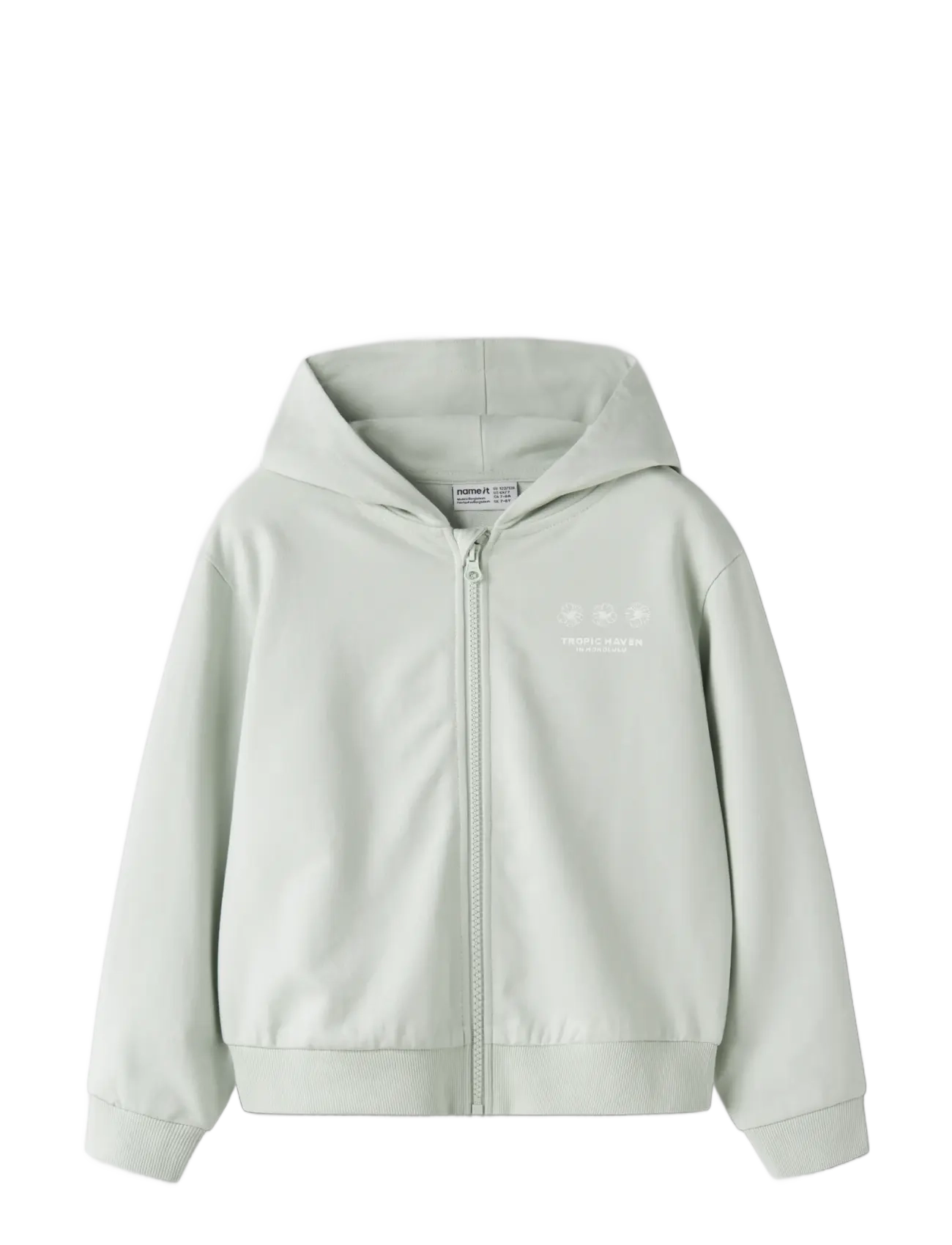 name it - NKFHARHOKO LS NREG SWEAT CARD WH UNB - dressipluusid - pale aqua - 2