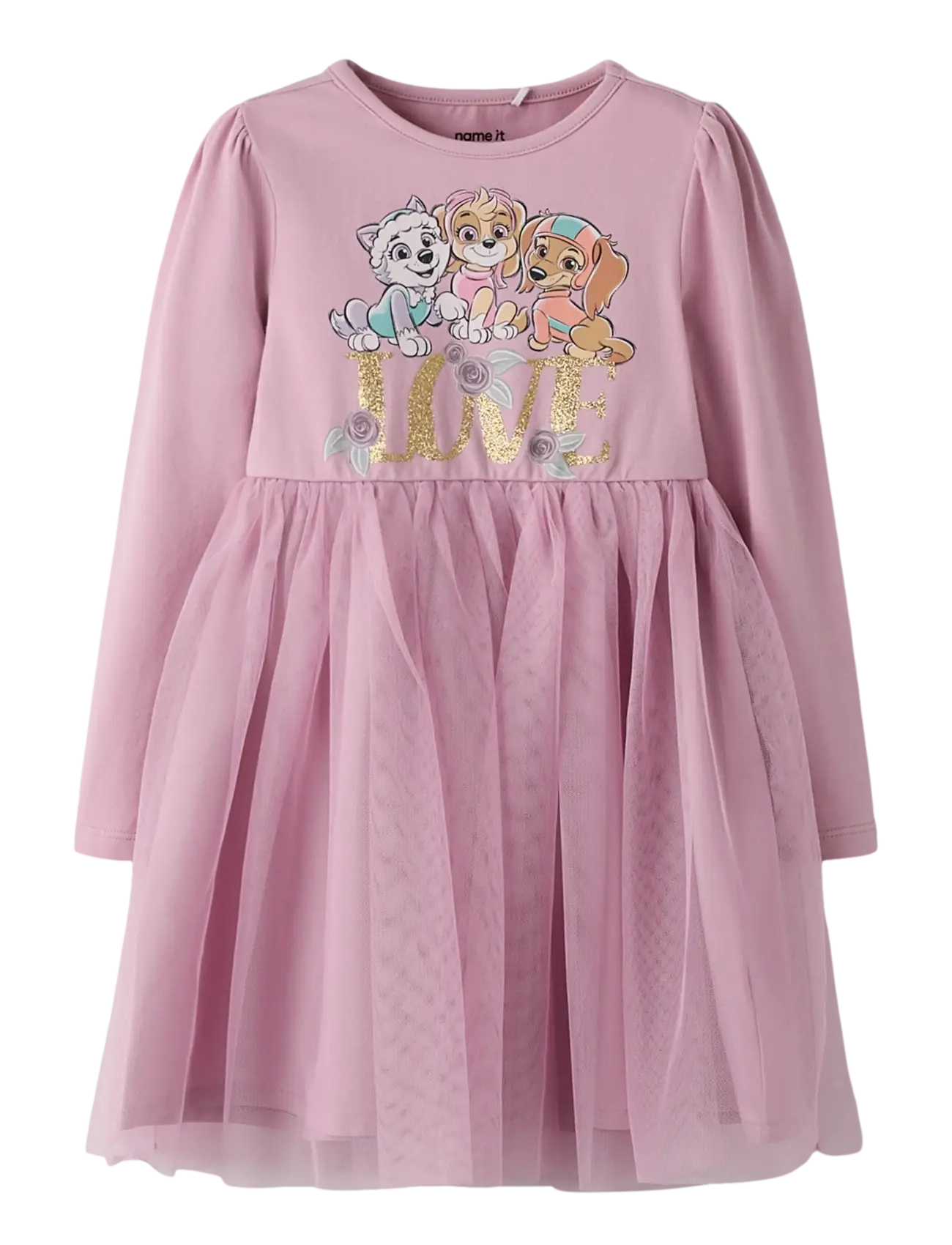 name it NMFMEBBA PAWPATROL LS TULLE DRESS CPLG - Kleidung - KEEPSAKE LILAC / pink/rose
