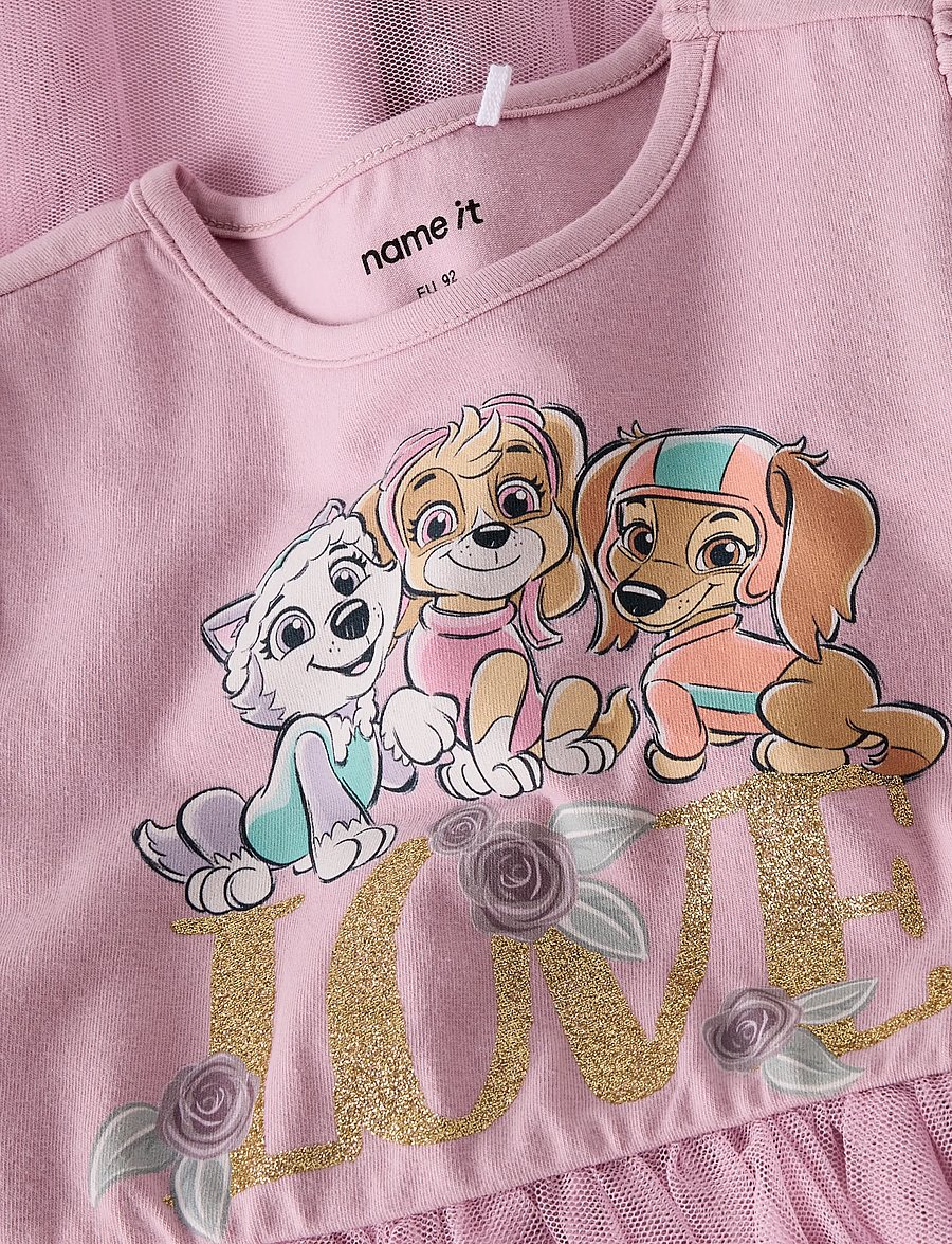 name it - NMFMEBBA PAWPATROL LS TULLE DRESS CPLG - langærmede hverdagskjoler - keepsake lilac - 3