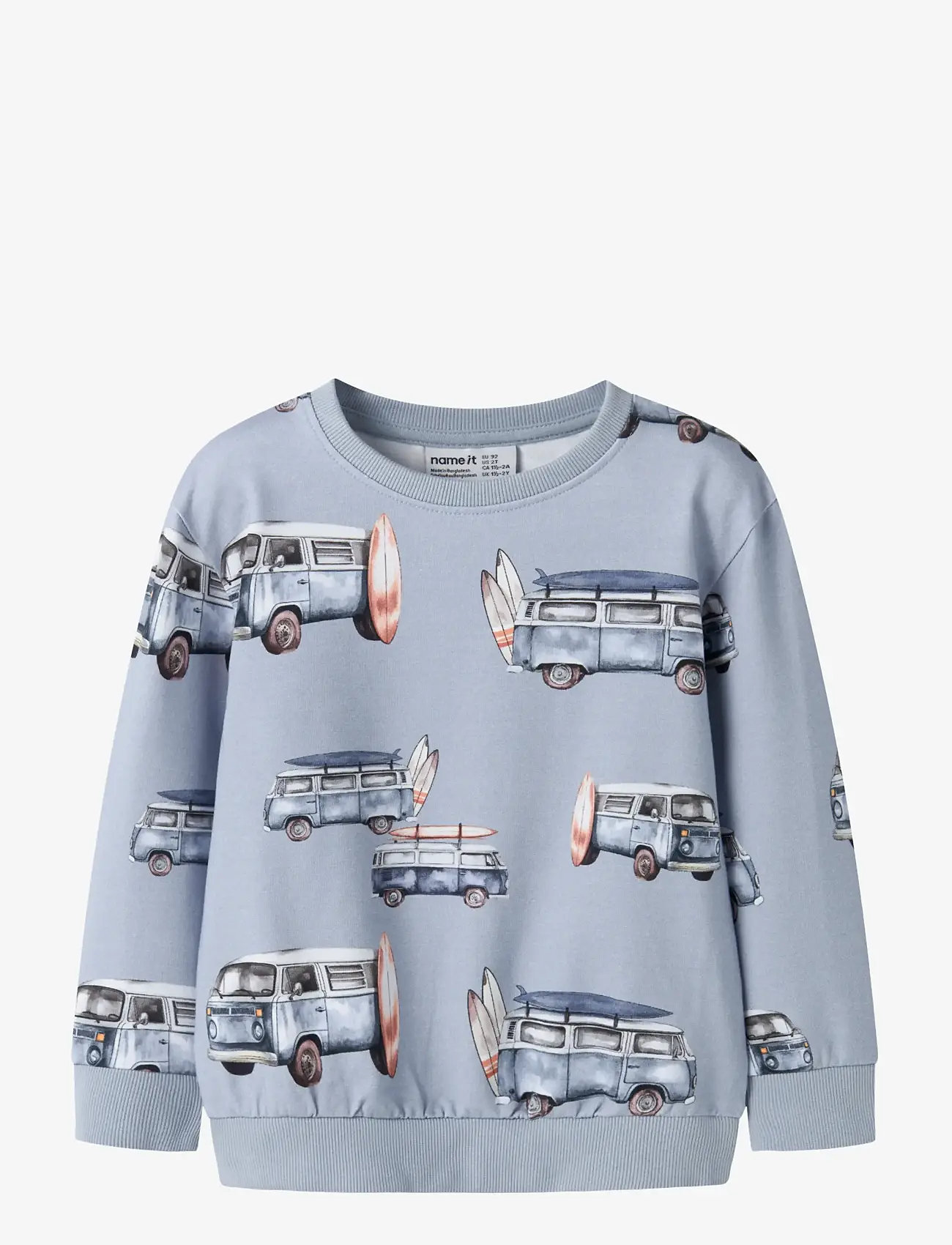 name it - NMMJAXON NREG SWEAT UNB - sweatshirts - blue fog - 0