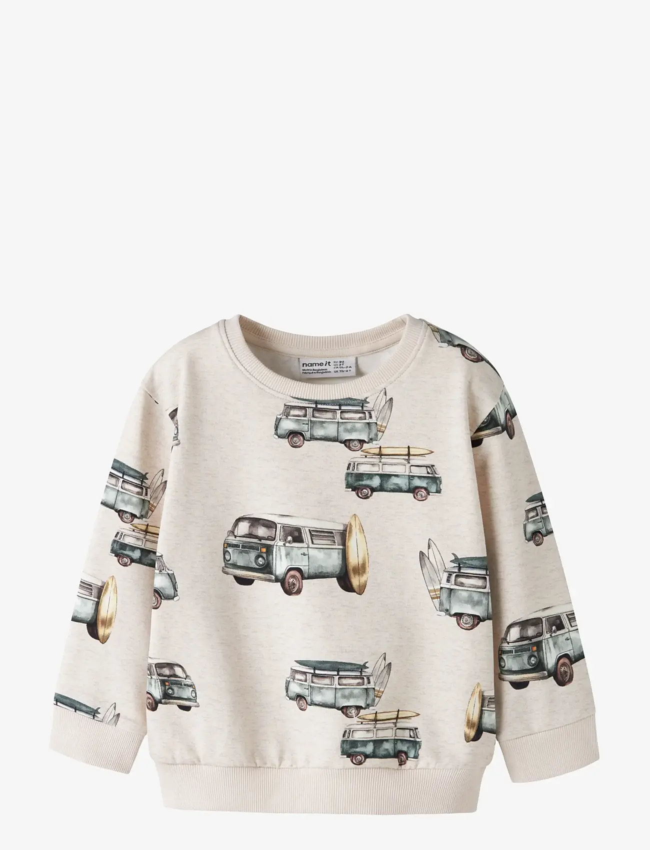 name it - NMMJAXON NREG SWEAT UNB - sweatshirts - peyote melange - 0