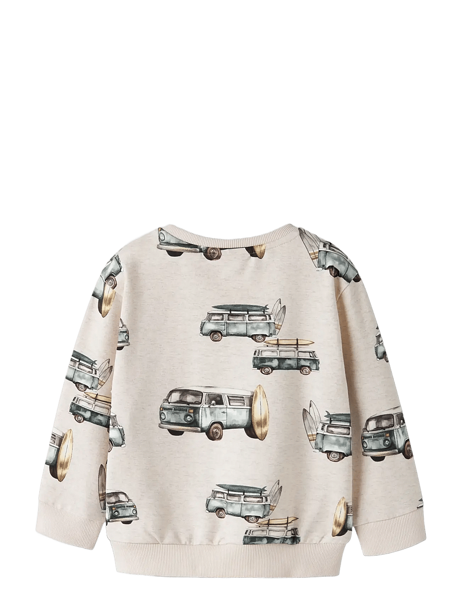 name it - NMMJAXON NREG SWEAT UNB - sweatshirts - peyote melange - 1