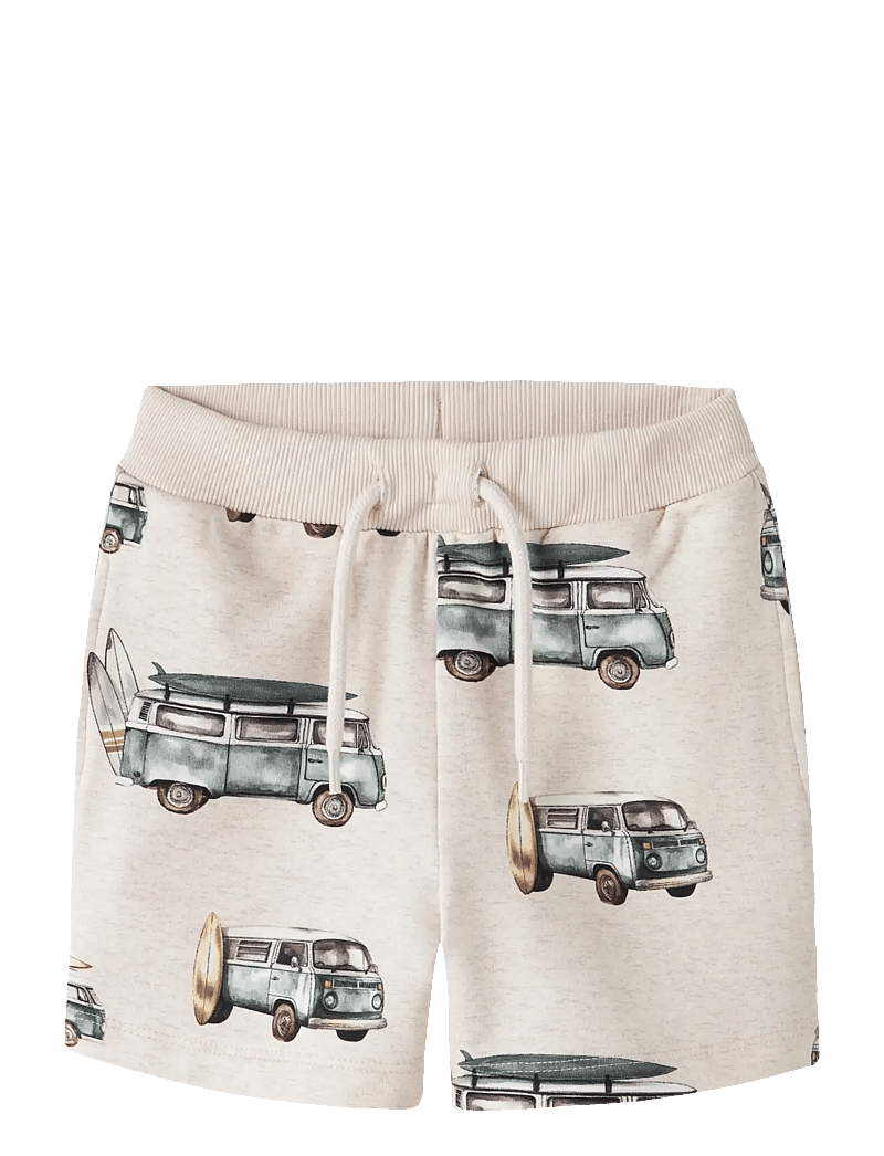name it - NMMJAXON NREG SWEAT SHORTS UNB - sweat shorts - peyote melange - 0