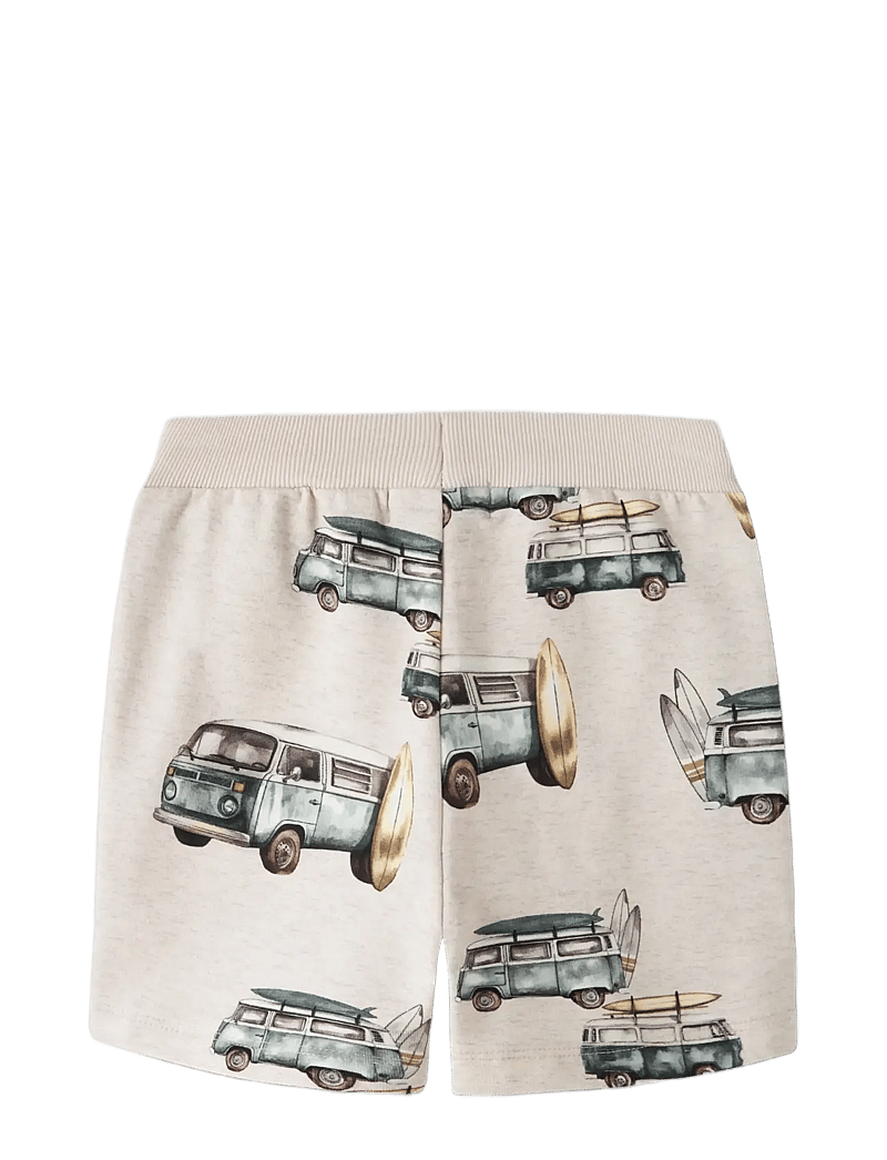name it - NMMJAXON NREG SWEAT SHORTS UNB - sweat shorts - peyote melange - 1