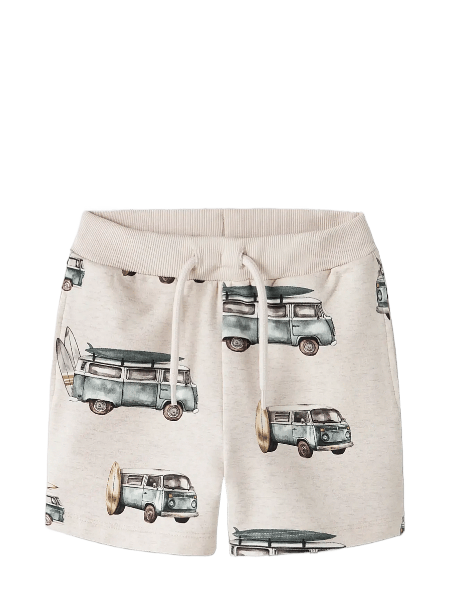 name it - NMMJAXON NREG SWEAT SHORTS UNB - mjukisshorts - peyote melange - 2