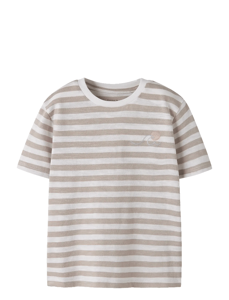 name it - NMMJESSE NREG SS TOP - kortærmede t-shirts - chateau gray - 0