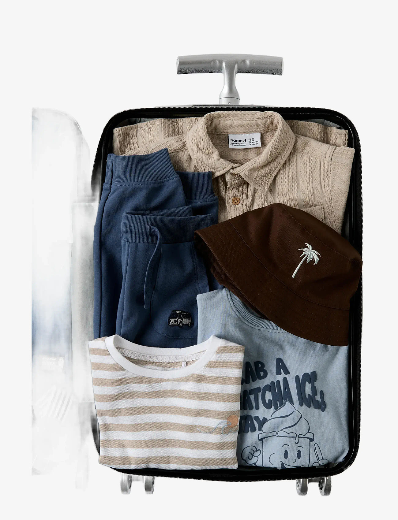 name it - NMMJESSE NREG SS TOP - short-sleeved t-shirts - chateau gray - 2