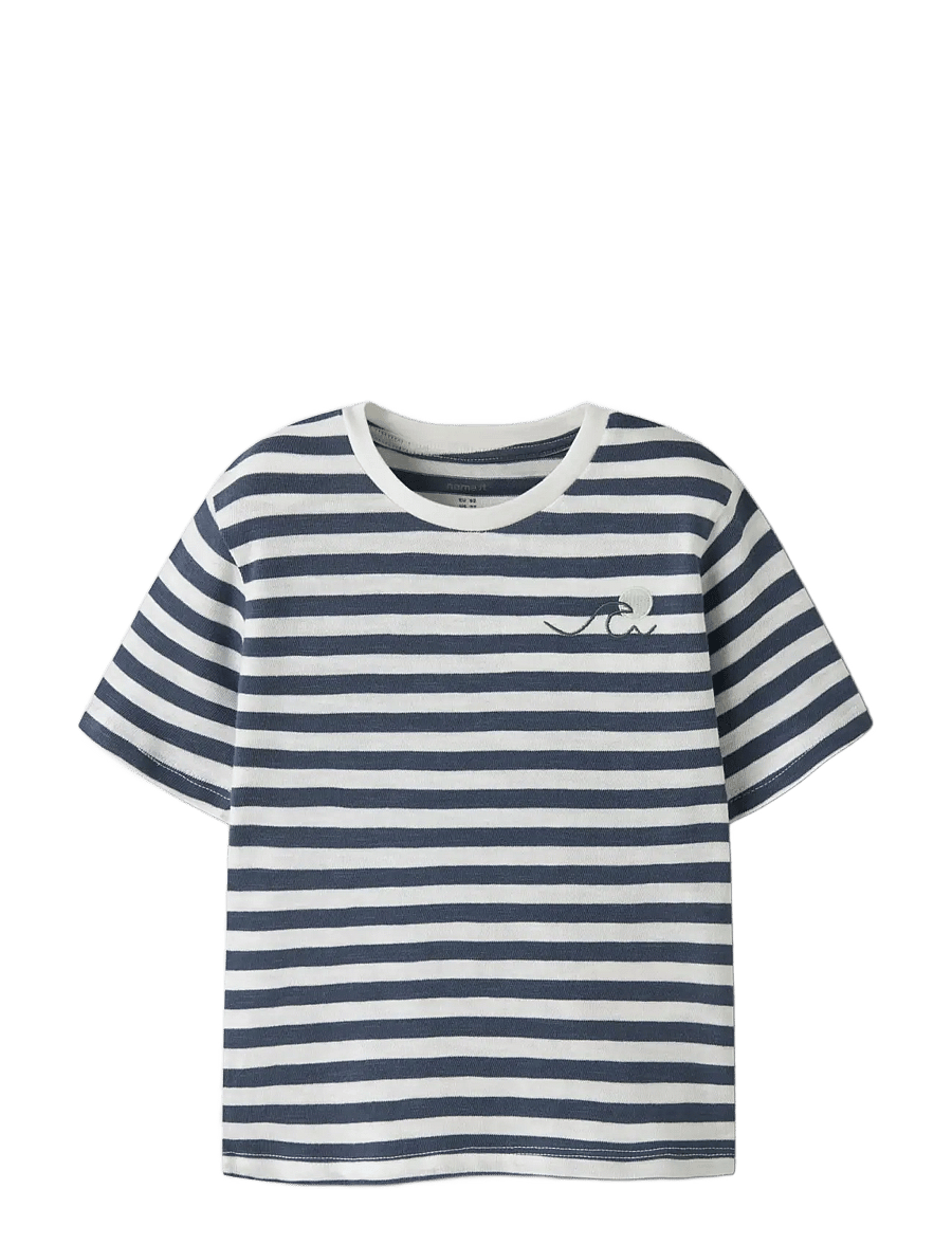 name it - NMMJESSE NREG SS TOP - lühikeste varrukatega t-särgid - vintage indigo - 2