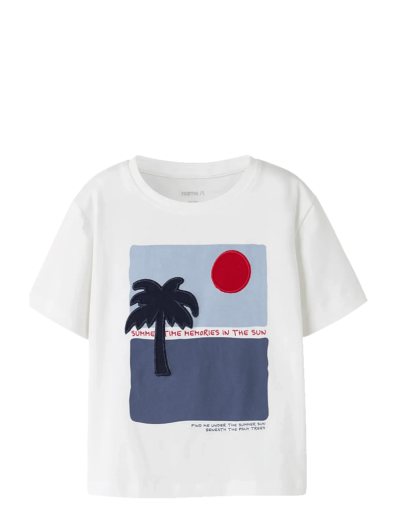 name it - NMMJAMES SS NREG TOP BOX - kortærmede t-shirts - bright white - 0