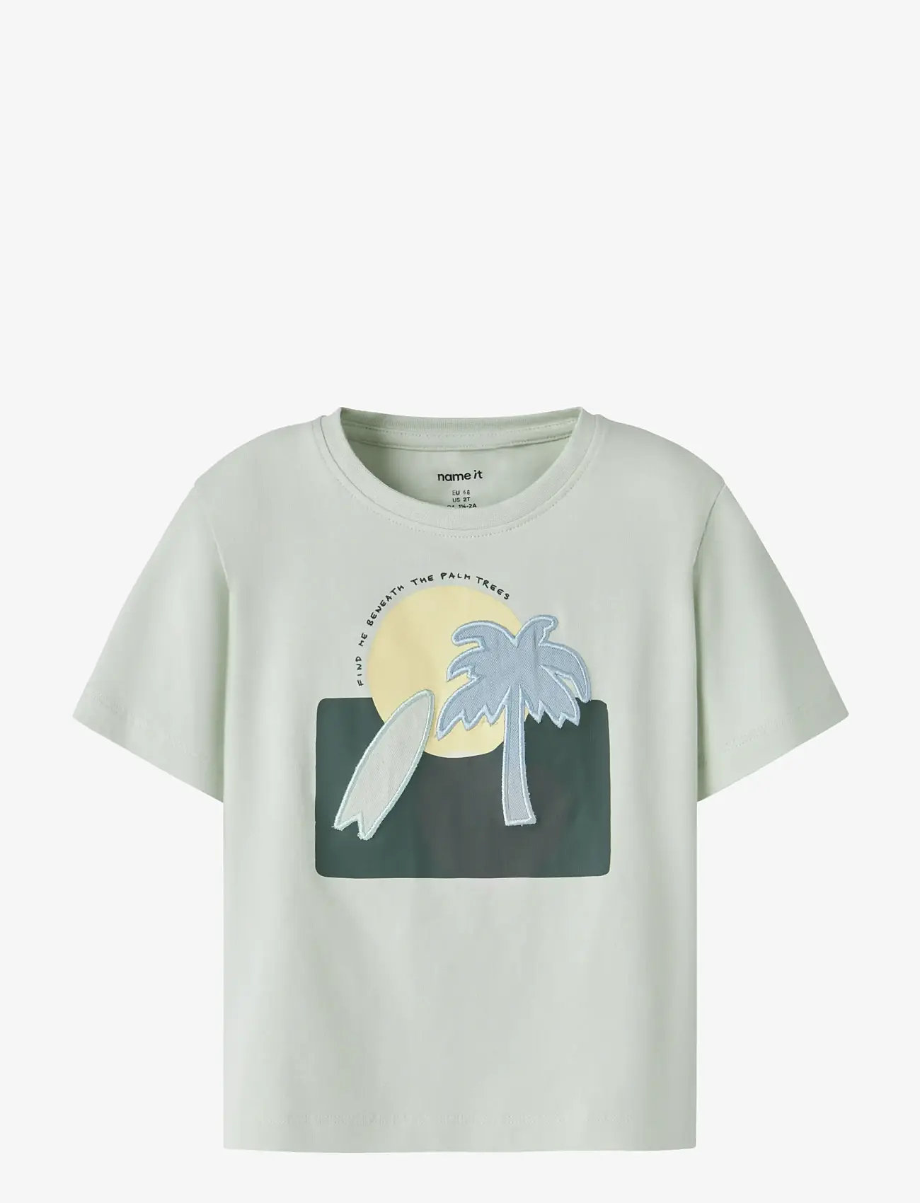 name it - NMMJAMES SS NREG TOP BOX - short-sleeved t-shirts - pale aqua - 0