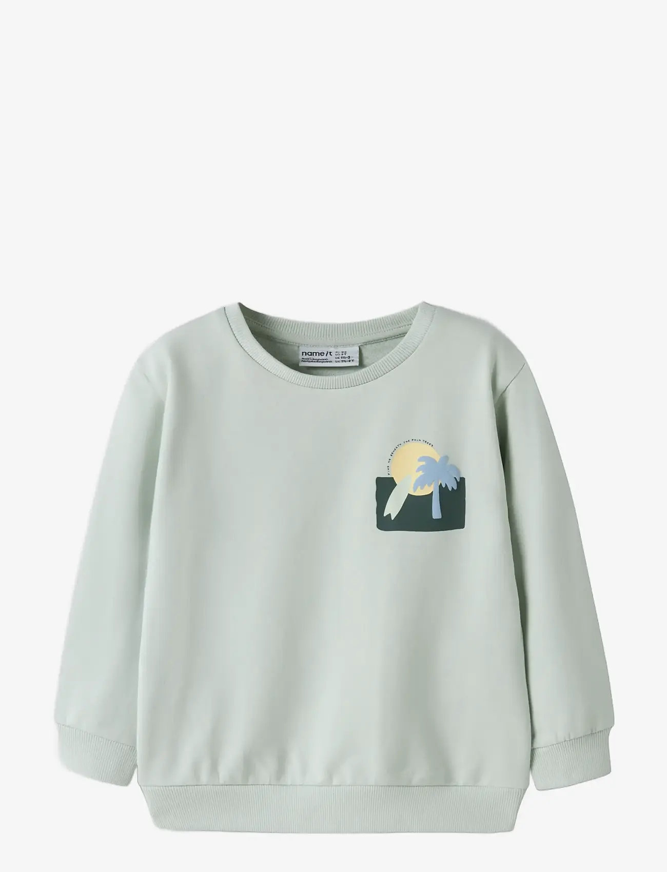 name it - NMMJALE NREG SWEAT UNB - sweatshirts - pale aqua - 2