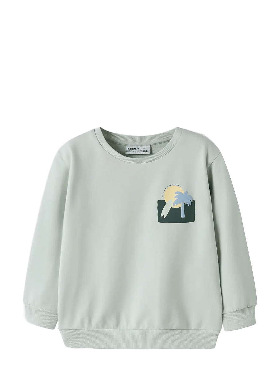 name it - NMMJALE NREG SWEAT UNB - sweatshirts - pale aqua - 2