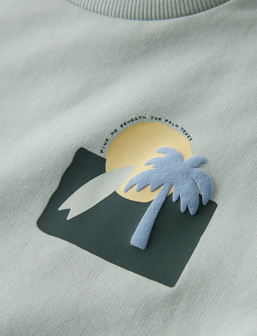 name it - NMMJALE NREG SWEAT UNB - sweatshirts - pale aqua - 3