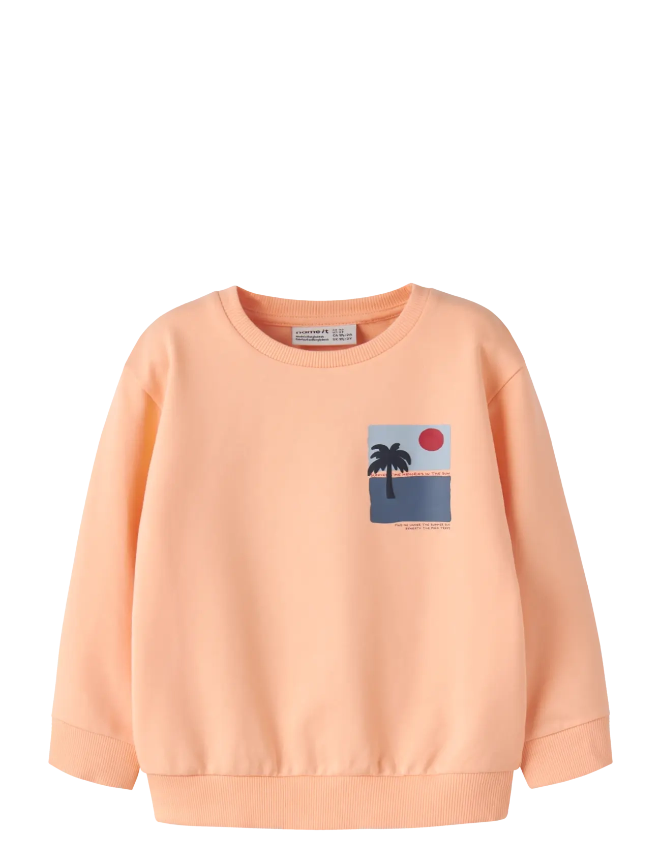 name it Nmmjale Nreg Sweat Unb, 110, Sweatshirts & Hoodies, Orange - Sweatshirts, Kinder