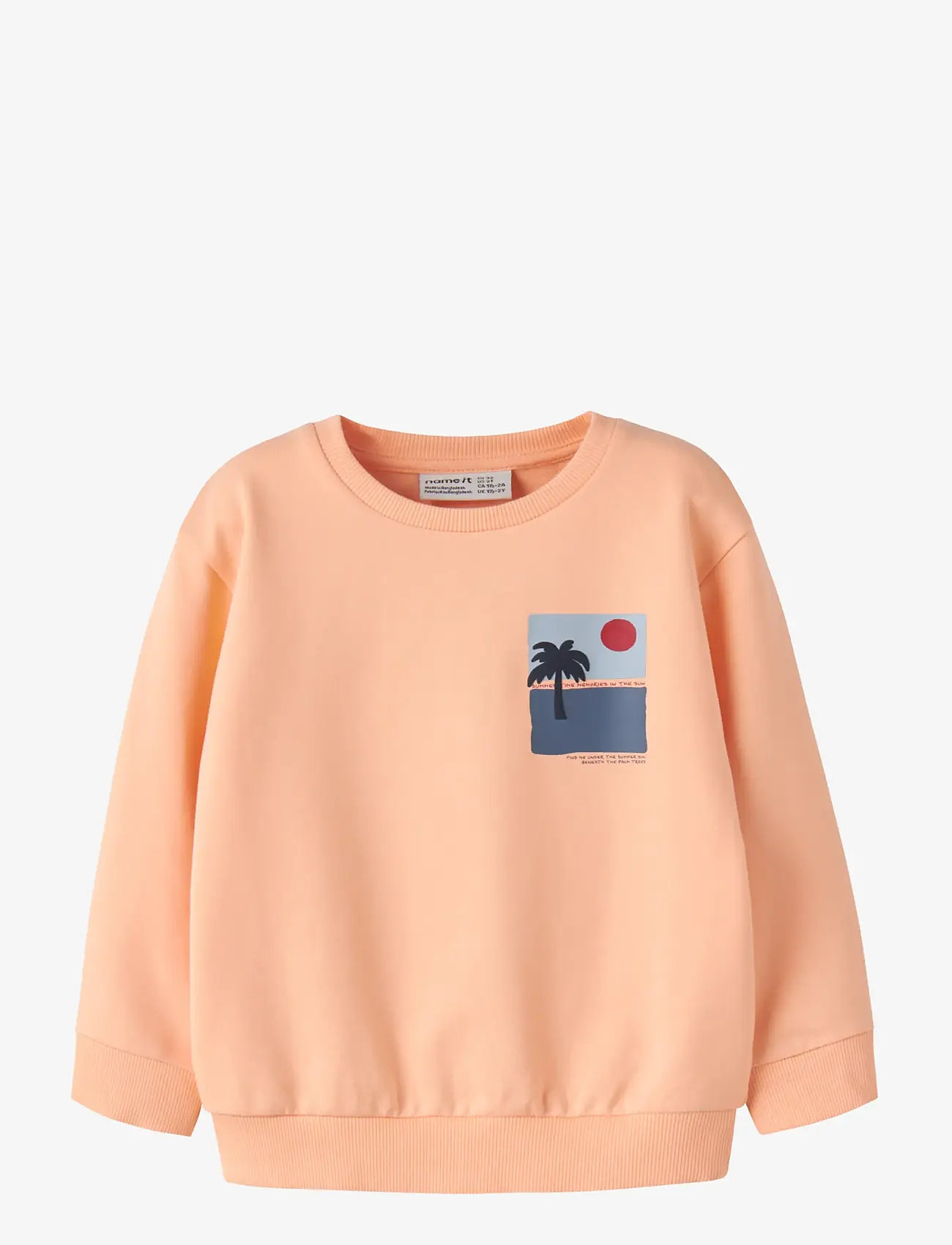 name it - NMMJALE NREG SWEAT UNB - sweatshirts - peach fuzz - 0