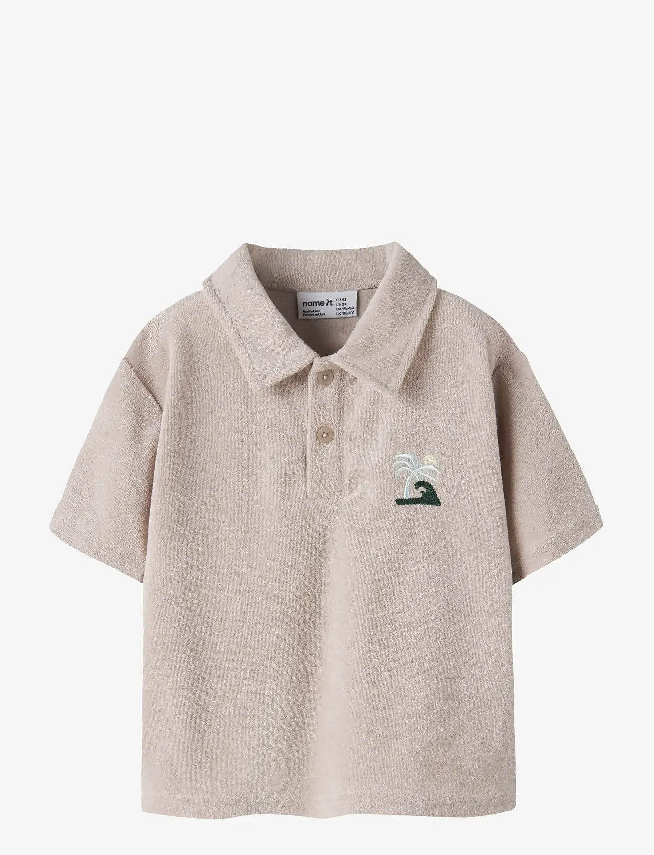 name it - NMMJARED SS NREG TERRY POLO - kortærmede poloer - chateau gray - 0