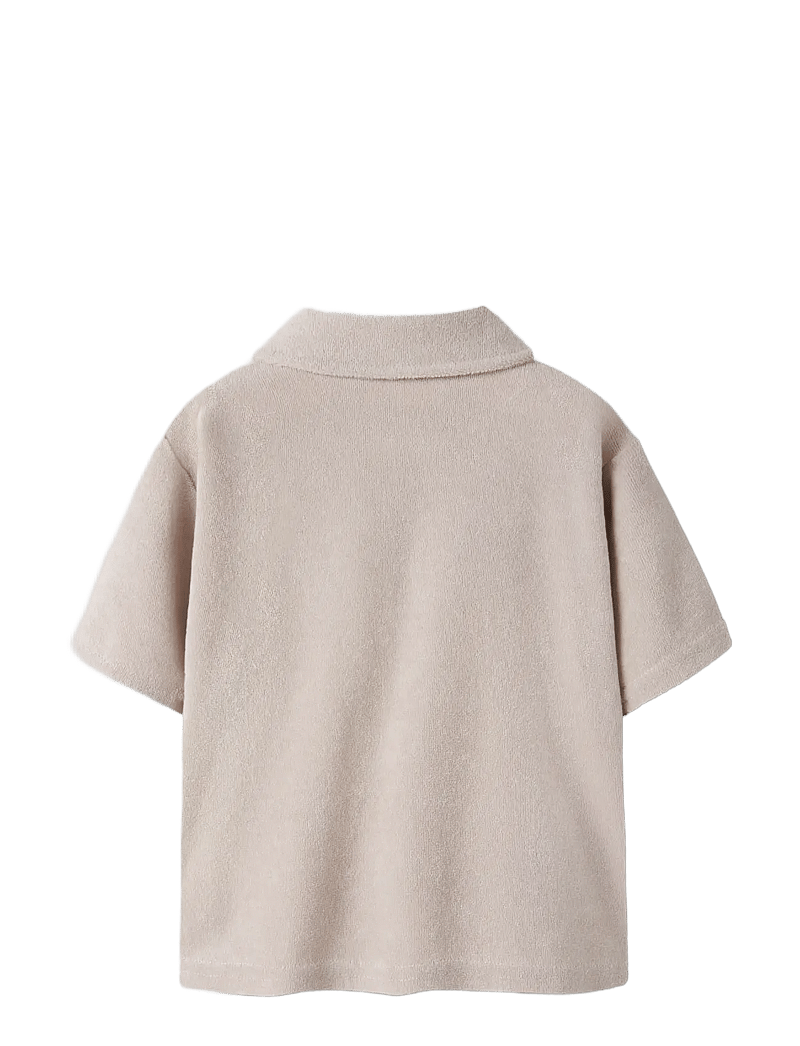 name it - NMMJARED SS NREG TERRY POLO - kortærmede poloer - chateau gray - 1