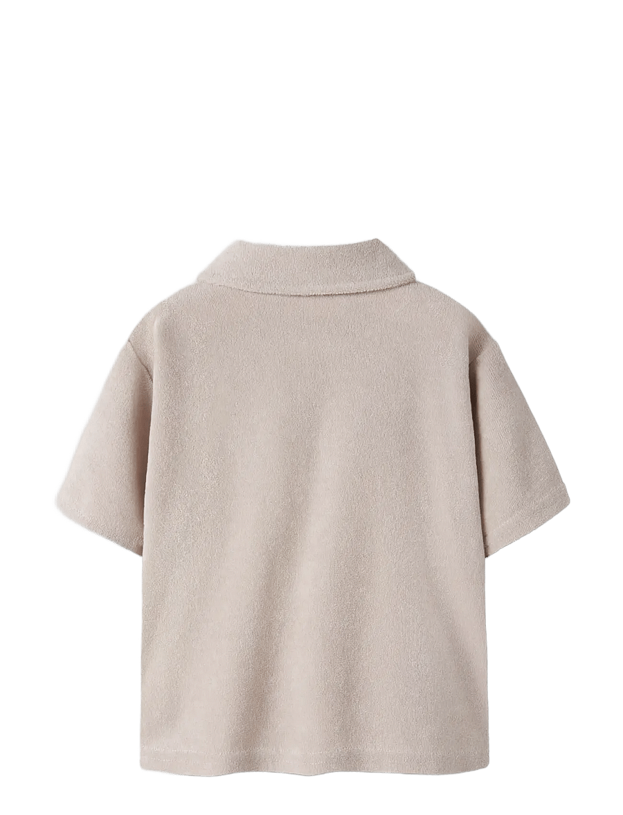 name it - NMMJARED SS NREG TERRY POLO - kortärmade pikéer - chateau gray - 1