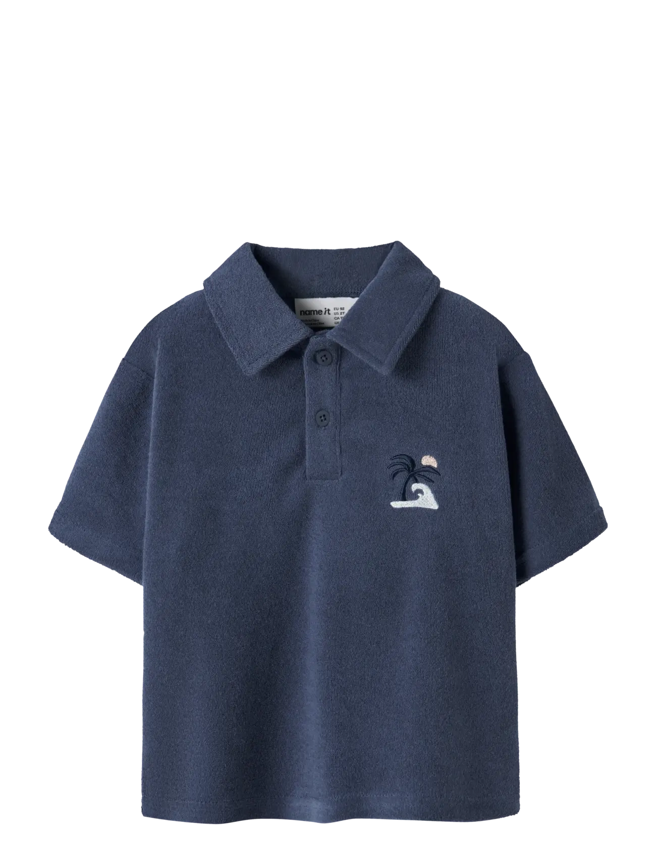 name it NMMJARED SS NREG TERRY POLO - Clothing - VINTAGE INDIGO / navy