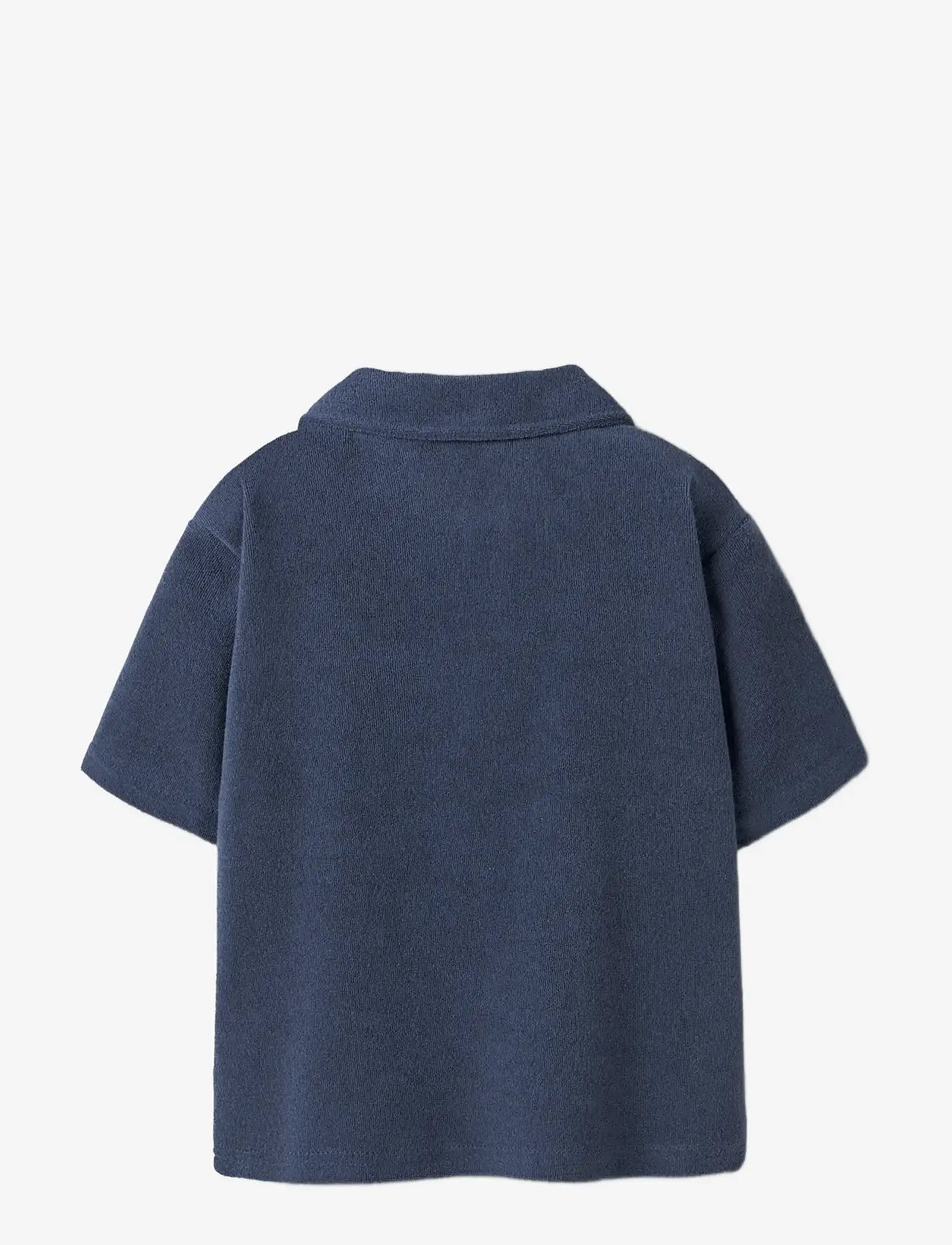 name it - NMMJARED SS NREG TERRY POLO - short-sleeved polos - vintage indigo - 1