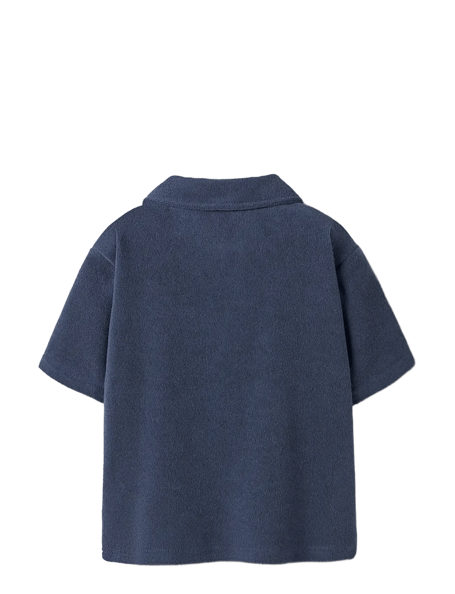 name it - NMMJARED SS NREG TERRY POLO - kurzärmelig - vintage indigo - 1