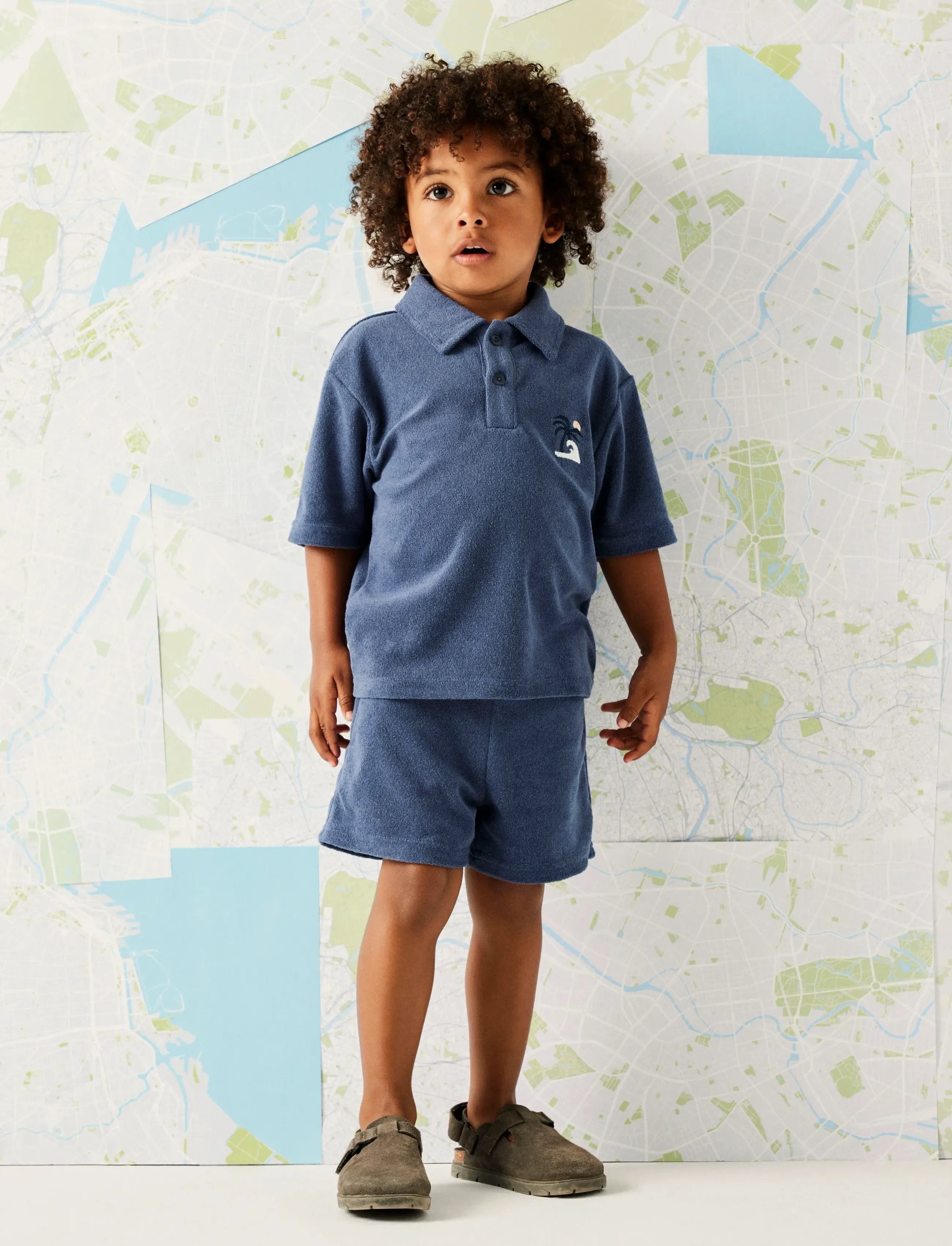 name it - NMMJARED SS NREG TERRY POLO - koszulki polo - vintage indigo - 3