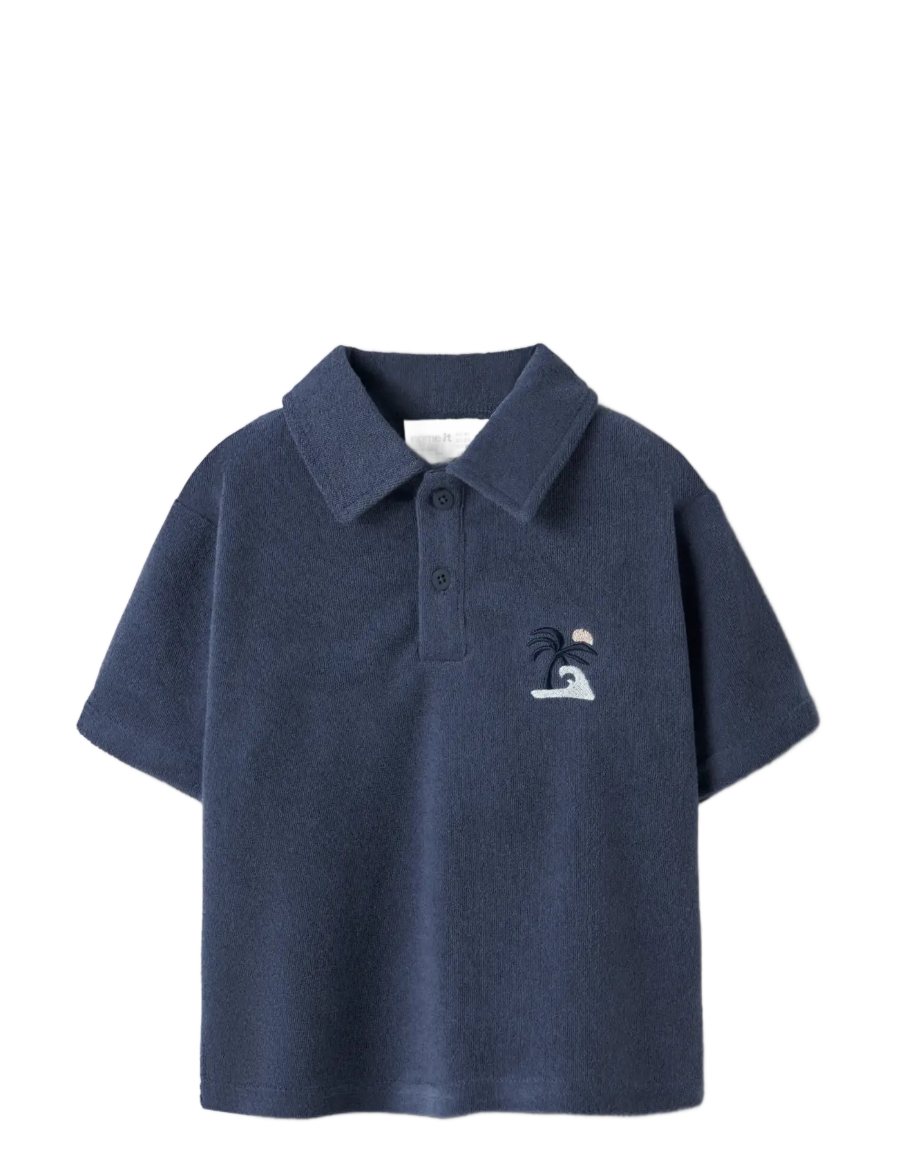 name it - NMMJARED SS NREG TERRY POLO - koszulki polo - vintage indigo - 2