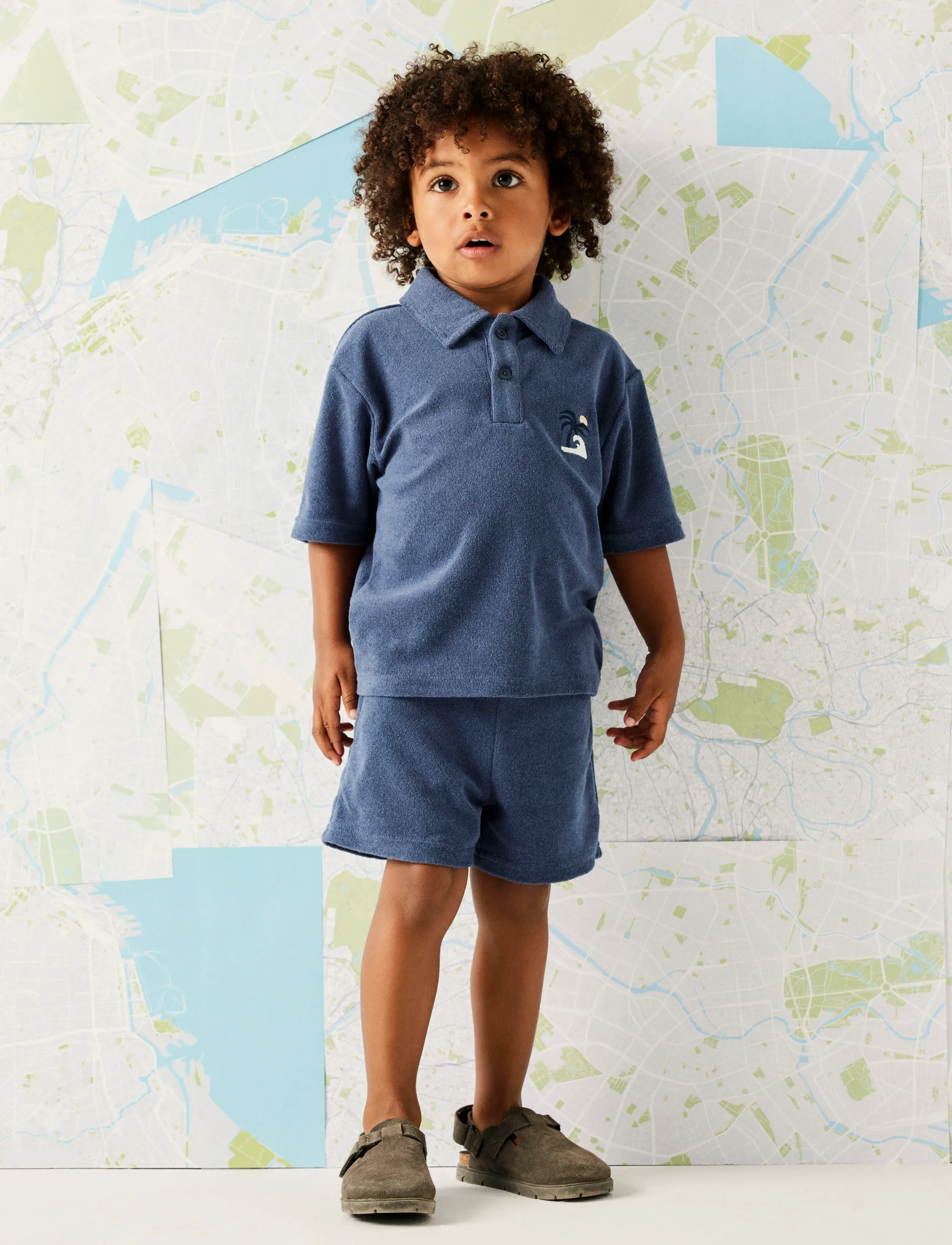 name it - NMMJARED NREG TERRY SHORTS - dresowe szorty - vintage indigo - 3
