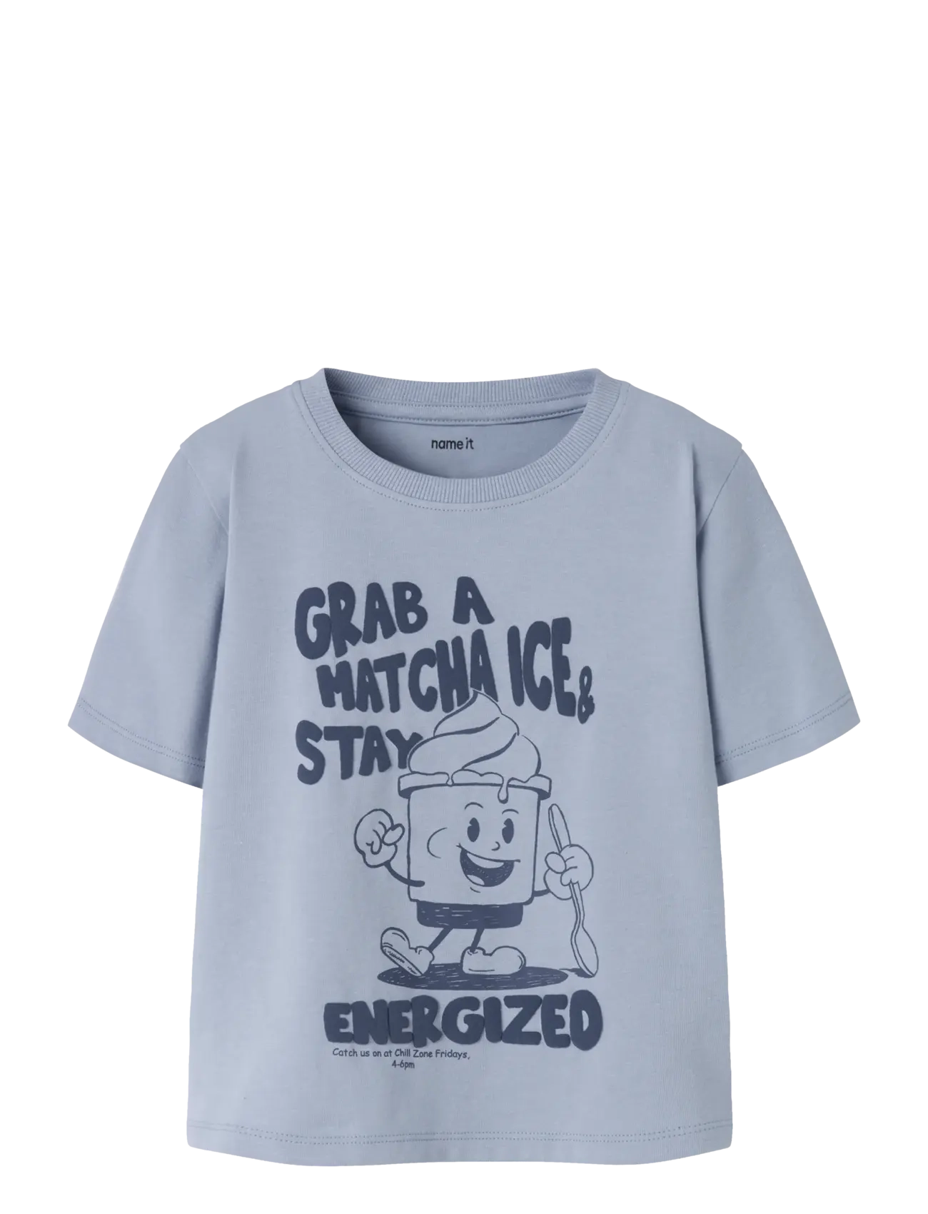 name it NMMJAVIR SS NREG TOP BOX - Toppe og t-shirts - BLUE FOG / blue