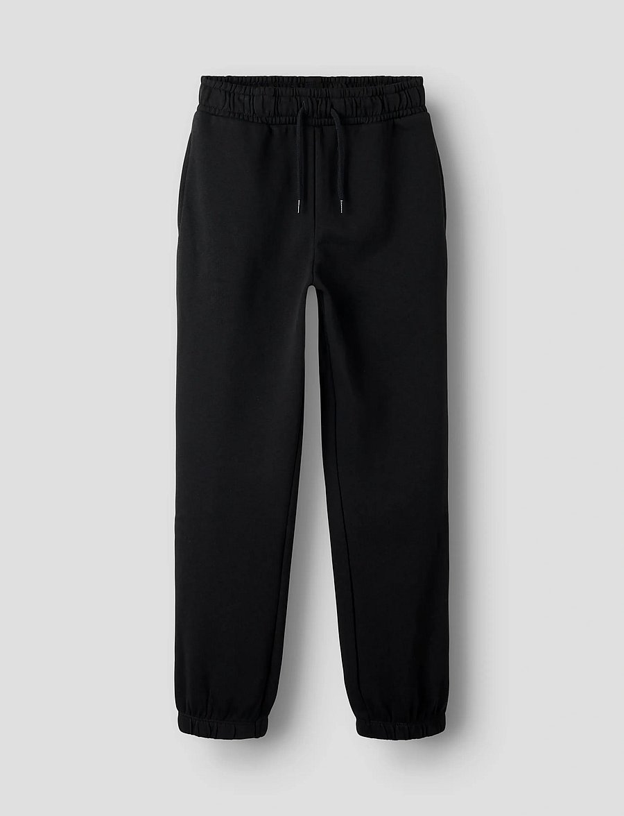 name it - NKMOMAN NREG SWE PANT BRU - babybukser - black - 0