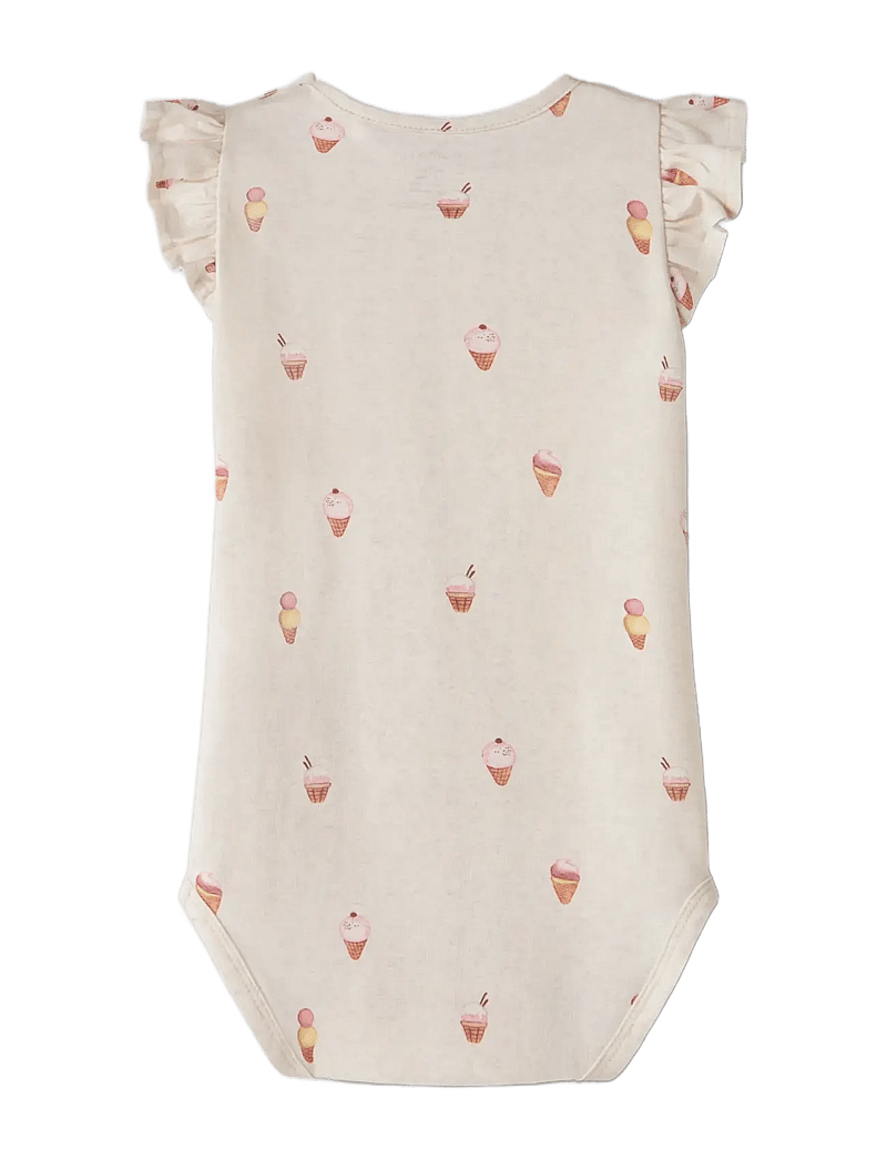 name it - NBFJAMILIA SS BODY - kurzärmelig - peyote melange - 1