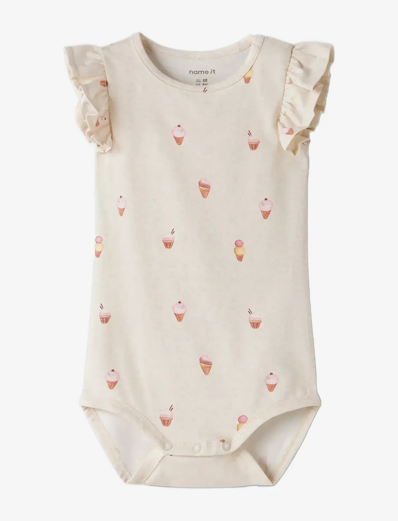 name it - NBFJAMILIA SS BODY - kurzärmelig - peyote melange - 2