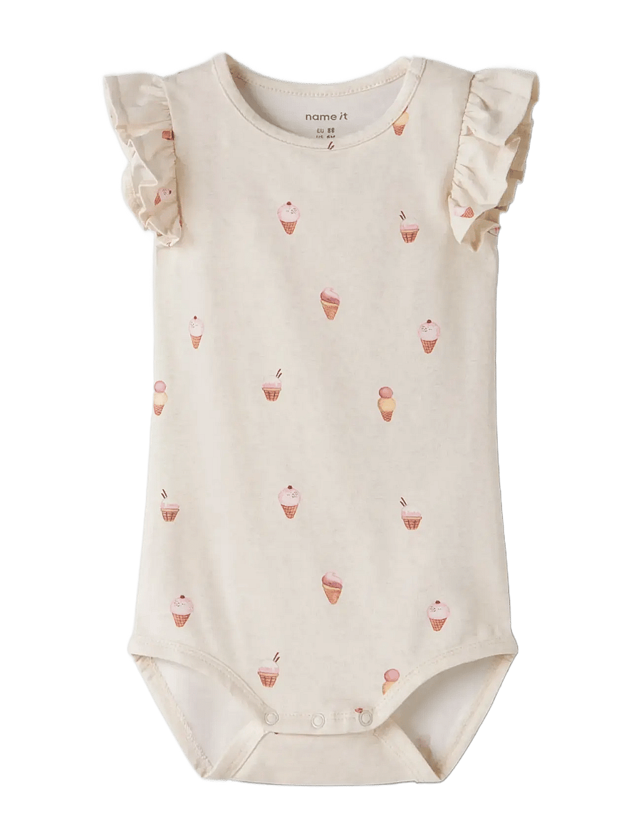 name it - NBFJAMILIA SS BODY - kortærmede heldragter - peyote melange - 2