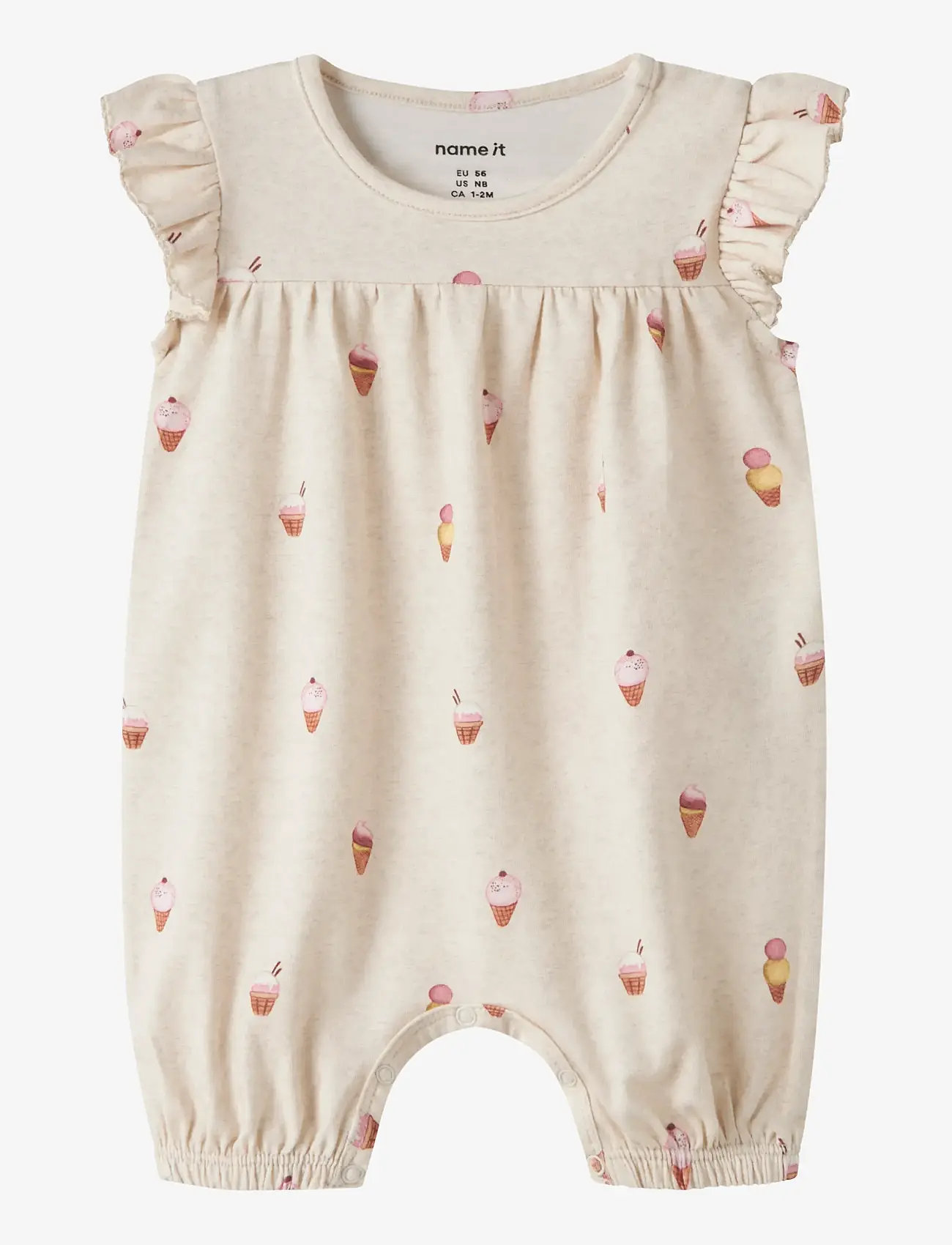 name it - NBFJAMILIA SS SUNSUIT - pükskostüümid - peyote melange - 0