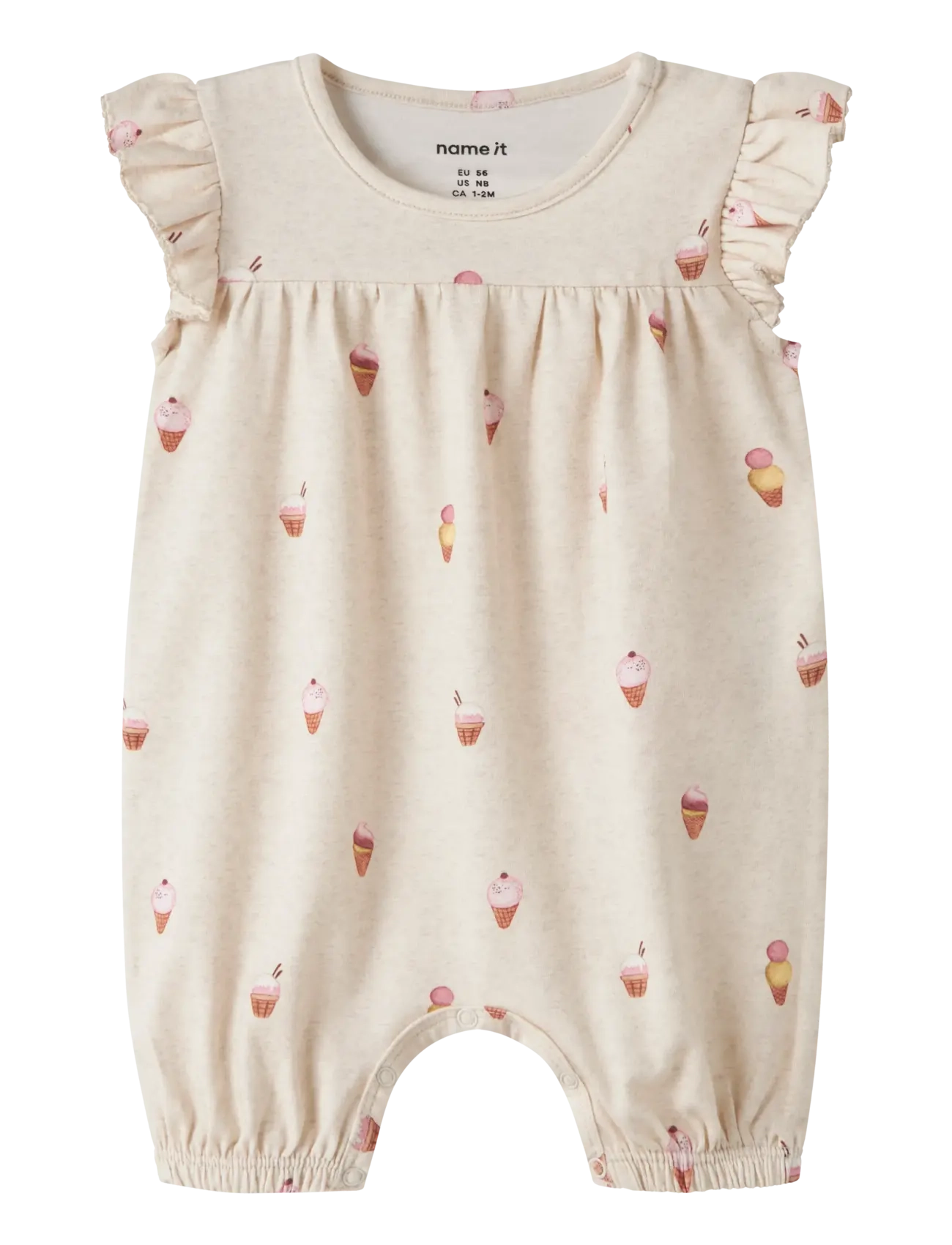 name it NBFJAMILIA SS SUNSUIT - Kleidung - PEYOTE MELANGE / beige