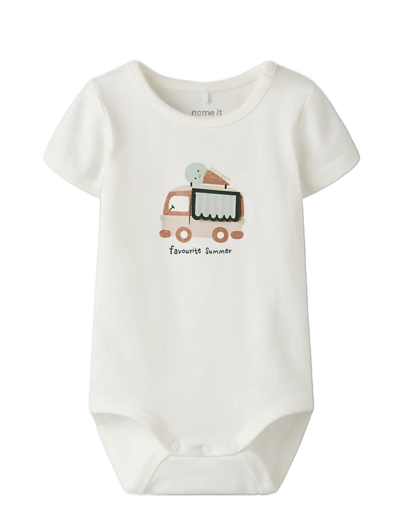 name it Nbmjamal Ss Body Box, Børn, Baby Kortærmet Body, Grøn, Str: 74