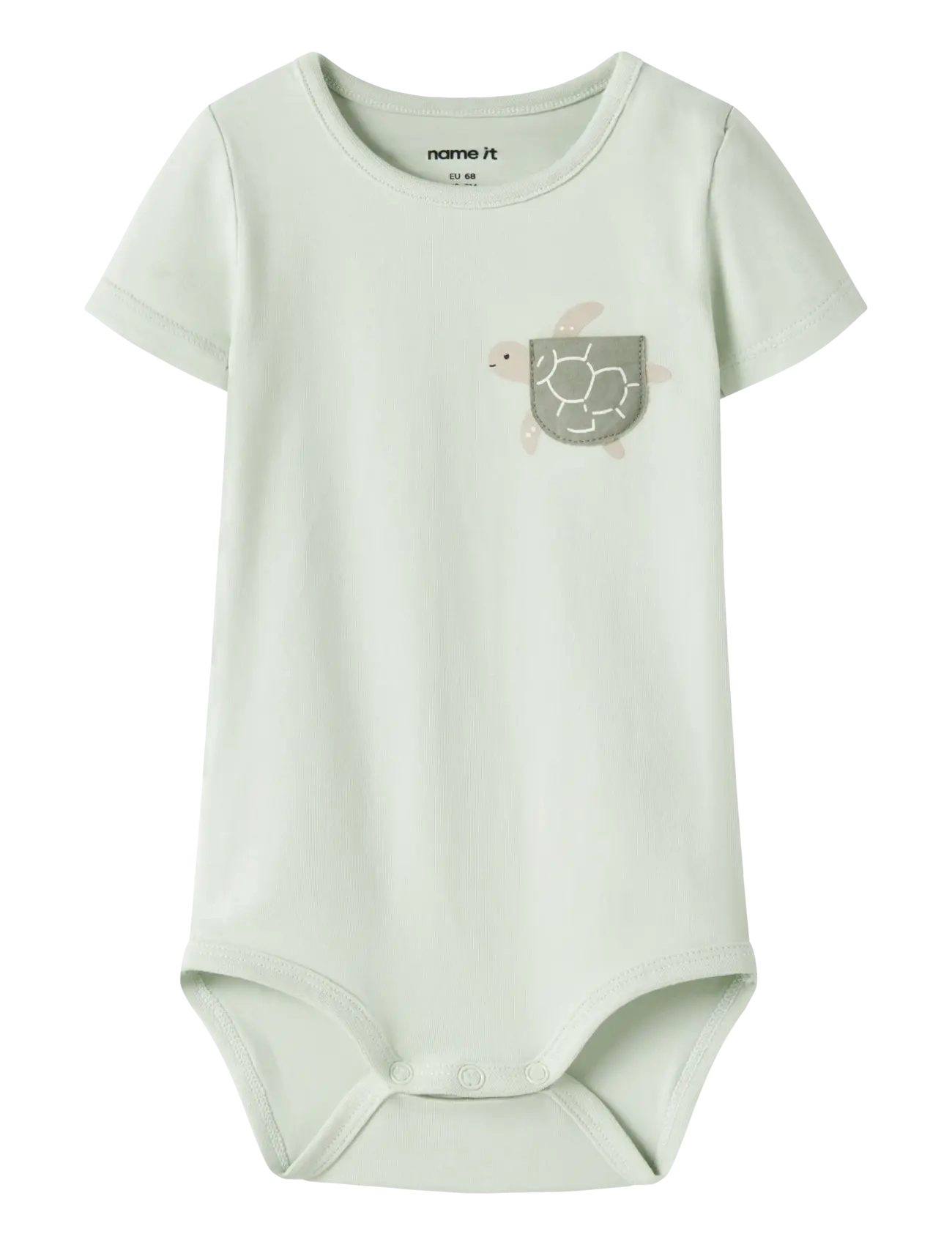 name it NBMJAMAL SS BODY BOX - Alusbodid - CLOUD DANCER / green