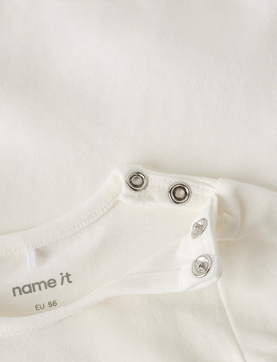 name it - NBMJAMAL SS BODY BOX - kurzärmelig - cloud dancer - 1