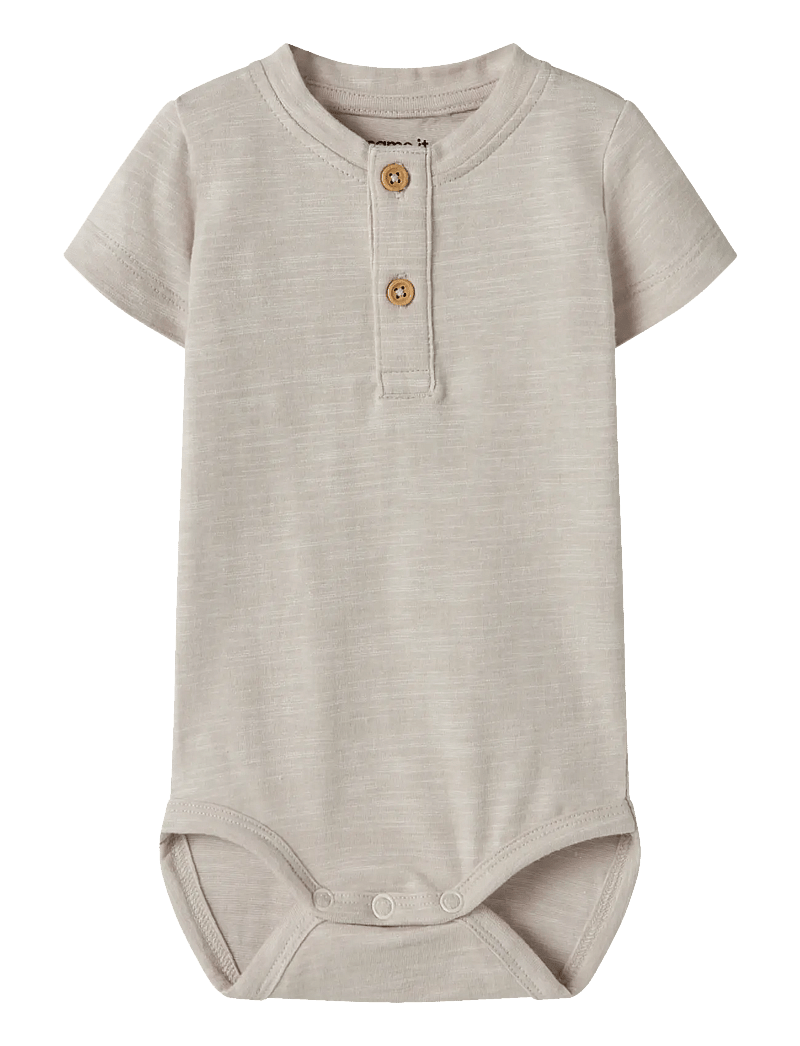 name it - NBMJANO SS BODY - kortærmede heldragter - chateau gray - 0