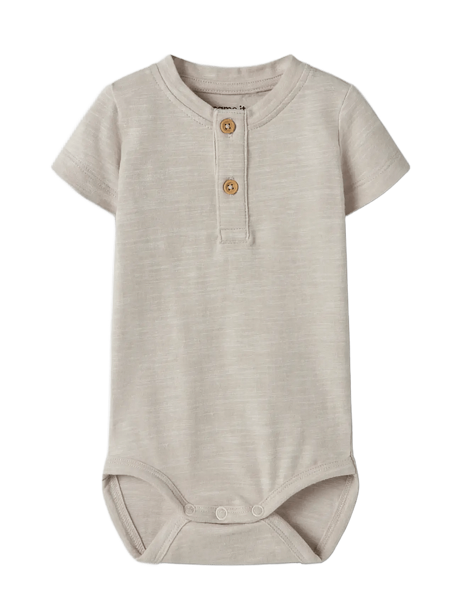 name it - NBMJANO SS BODY - krótki rękaw - chateau gray - 2