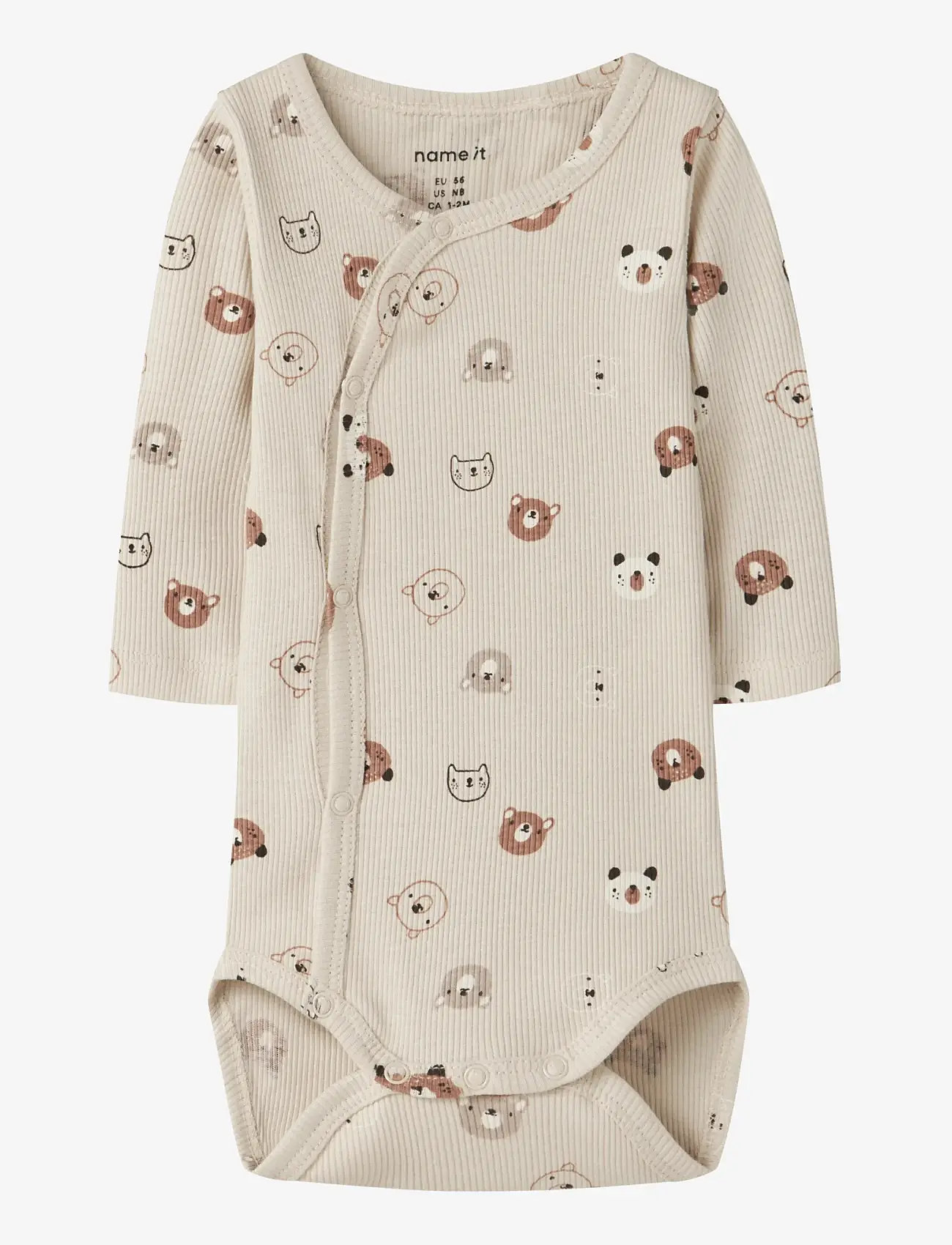 name it - NBNJOPPI LS WRAP BODY - long-sleeved - almond milk - 0