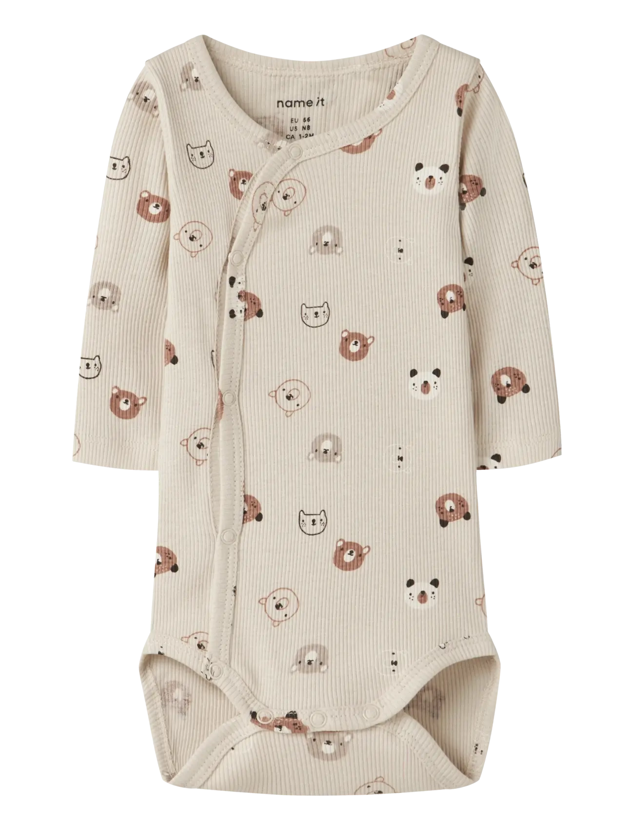 name it NBNJOPPI LS WRAP BODY - Babyprodukte - ALMOND MILK / cream