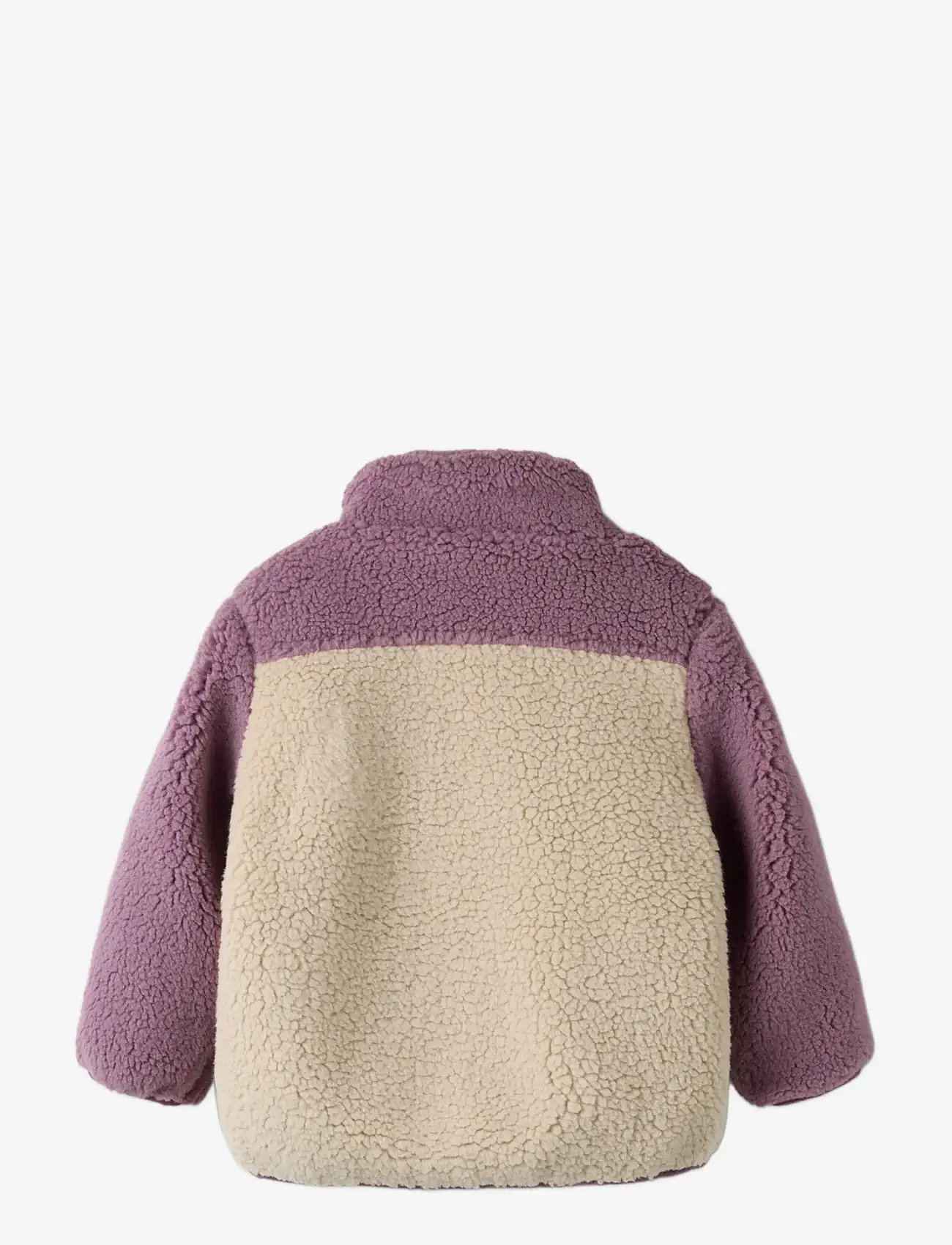 name it - NMFMONICA TEDDY JACKET BLOCK1 - fleecejakker - peyote - 1