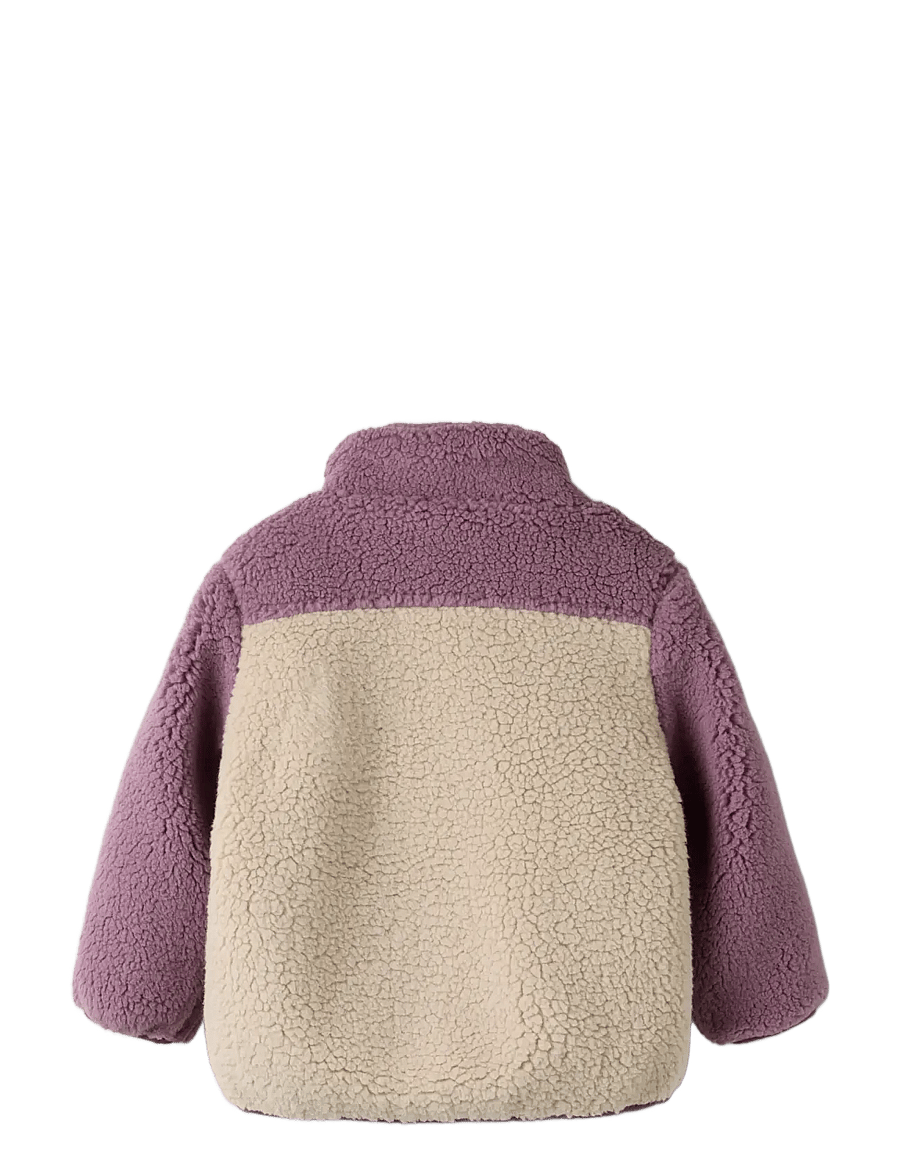name it - NMFMONICA TEDDY JACKET BLOCK1 - peyote - 1