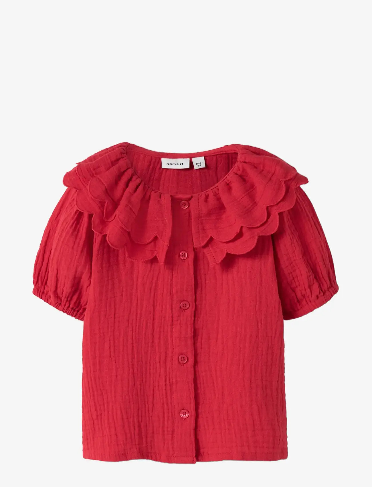 name it - NMFJULITA SS SHIRT - kurzärmlige hemden - urban red - 2