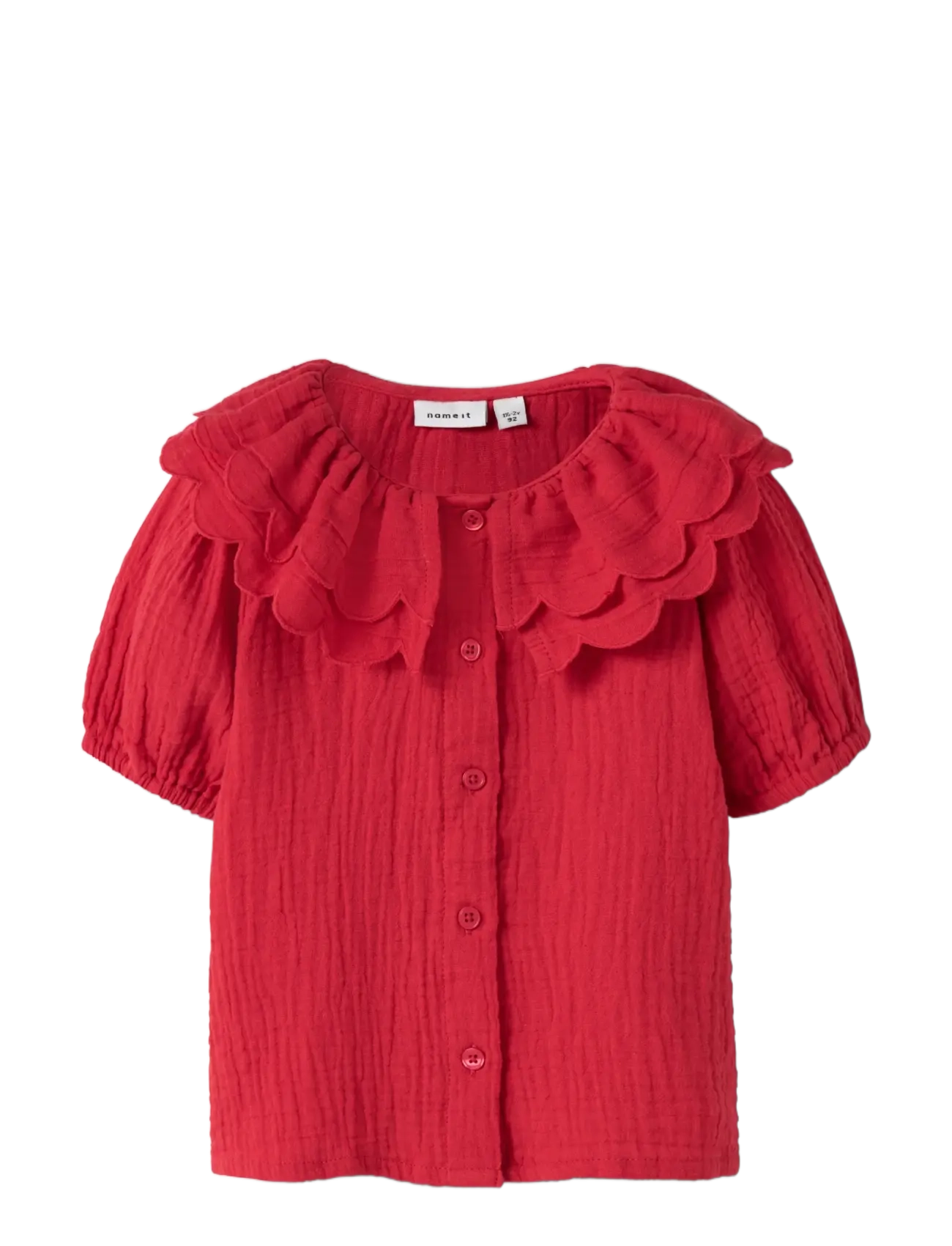 name it - NMFJULITA SS SHIRT - krekli ar īsām piedurknēm - urban red - 2