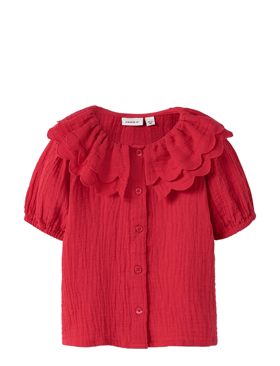 name it - NMFJULITA SS SHIRT - chemises à manches courtes - urban red - 2