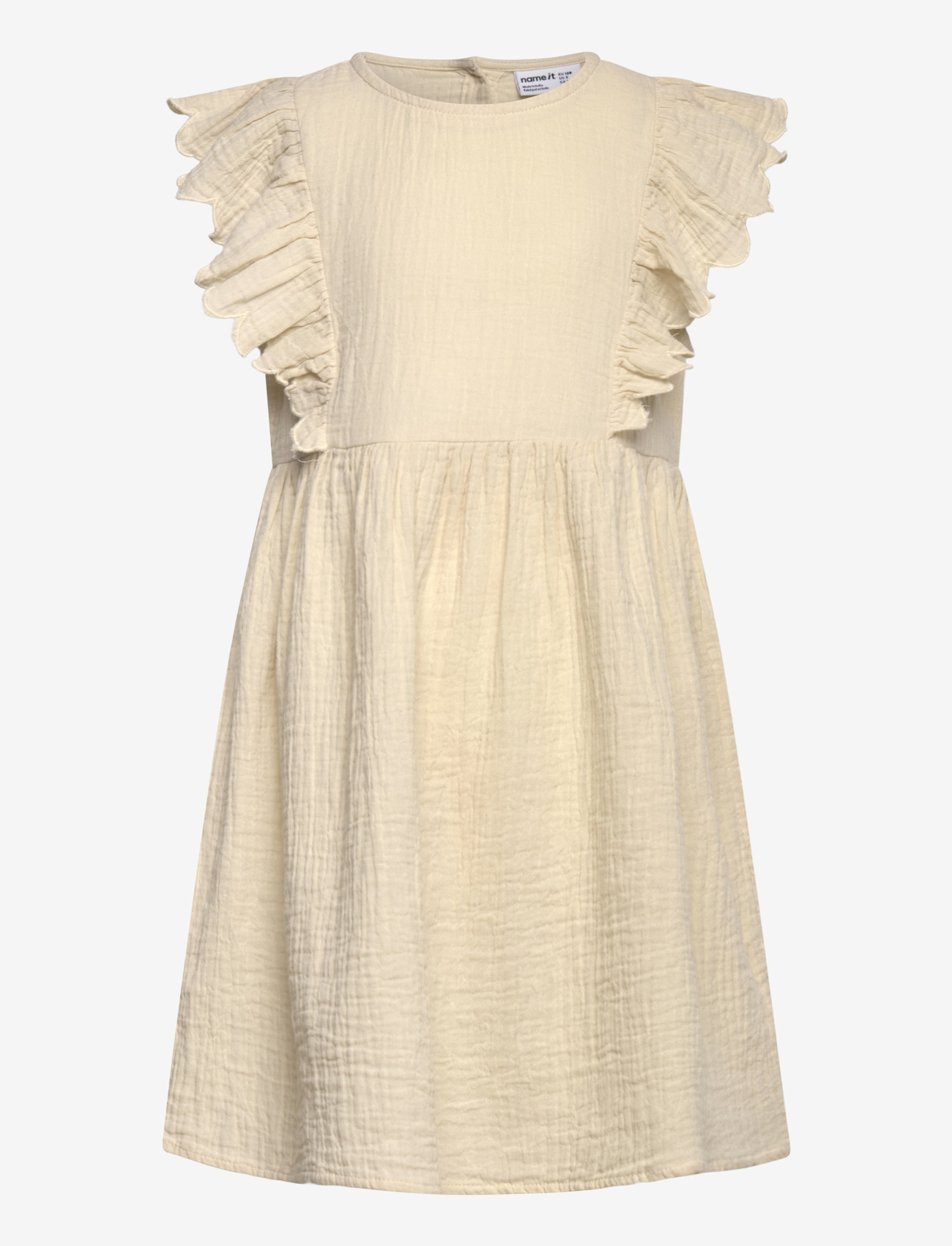 name it - NMFJULITA CAPSL DRESS - short-sleeved casual dresses - almond milk - 0