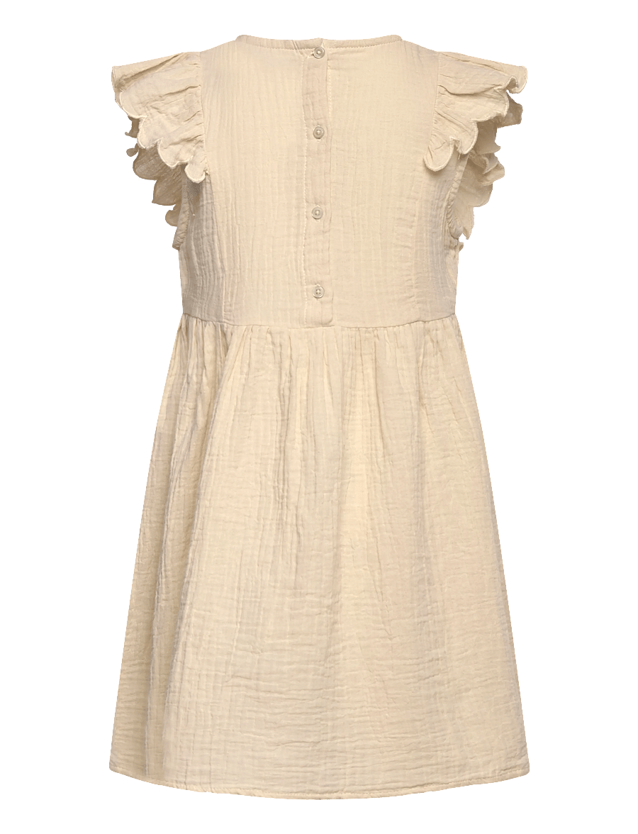 name it - NMFJULITA CAPSL DRESS - kurzärmelige freizeitkleider - almond milk - 1